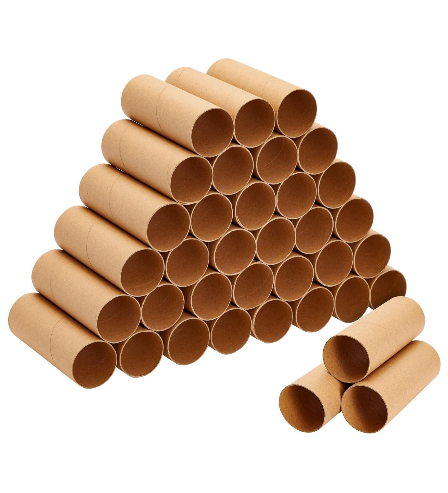 36 Pack Brown Cardboard Tubes for Crafts - DIY Craft Paper Roll for Classroom Diorama - 1.6 x 4.7 in - Buy Online on SooperMarket.com