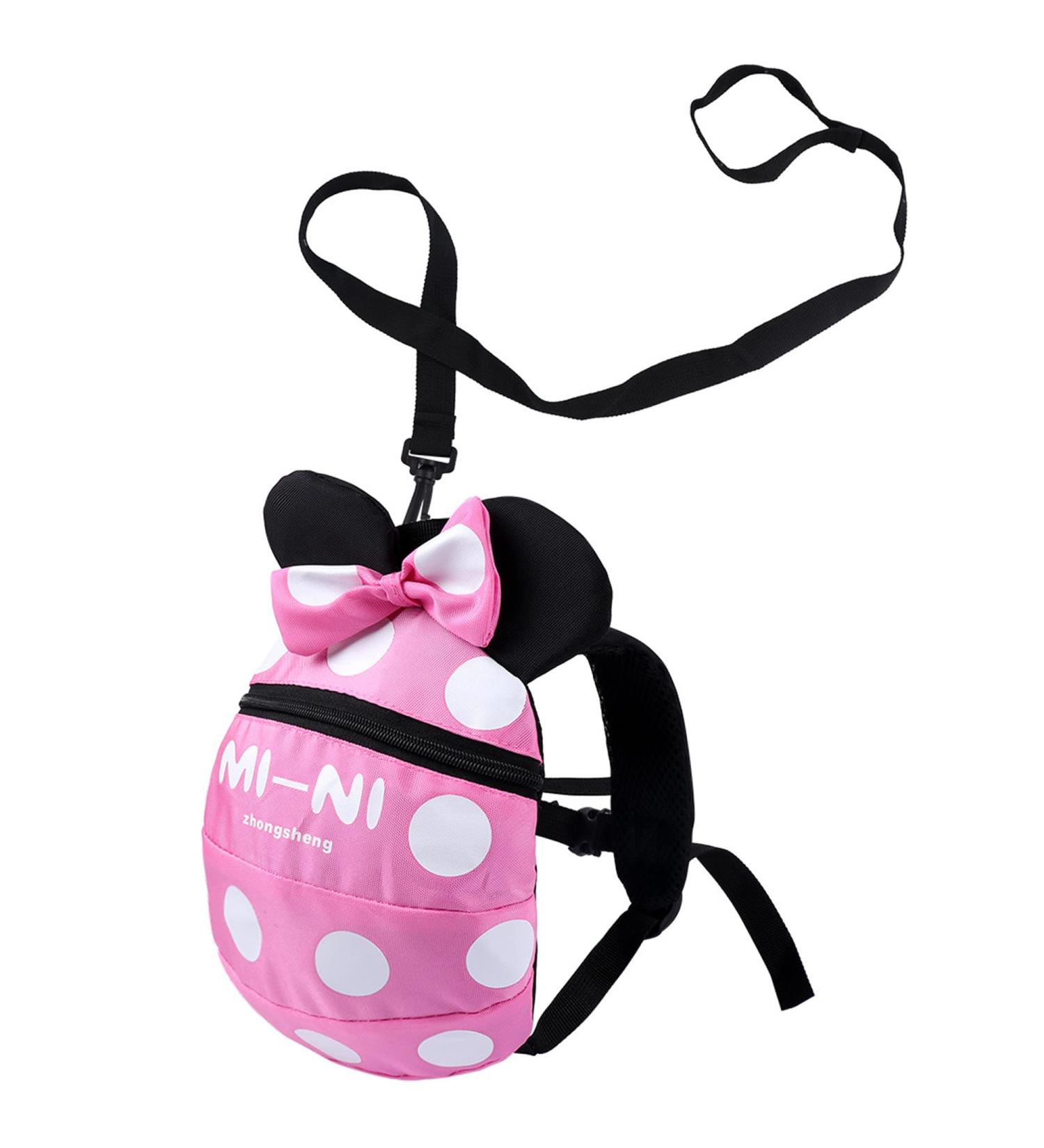 Anti Lost Toddler Backpack with Safety Leash - Pink | Age 1-5 Years - Buy Online on SooperMarket.com