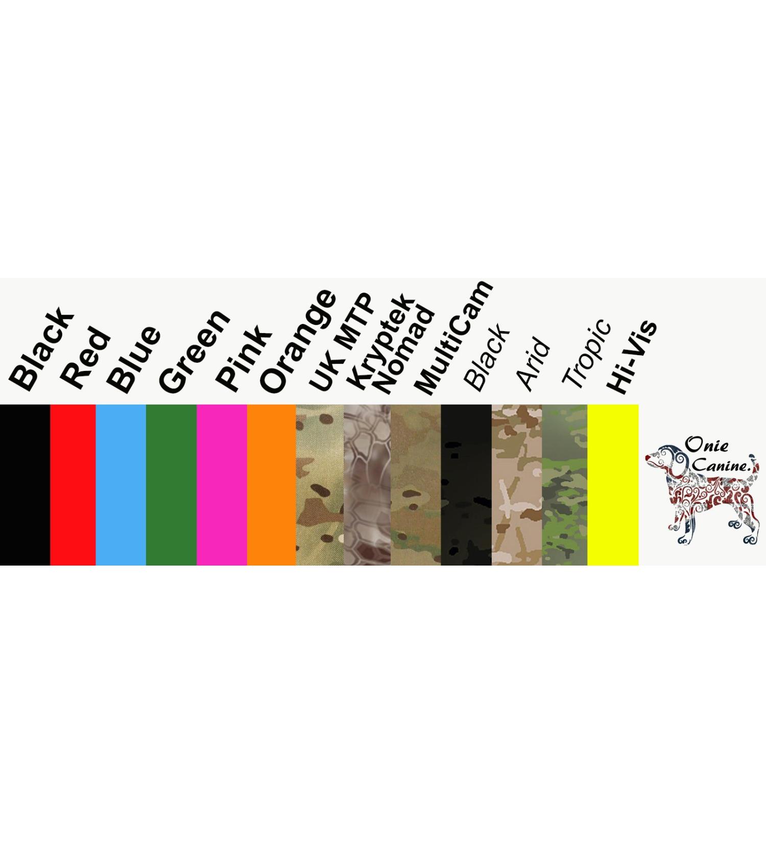 Onie Canine Military Issue Treat Bags with Waist Belt Attachment - UK Made (Black)