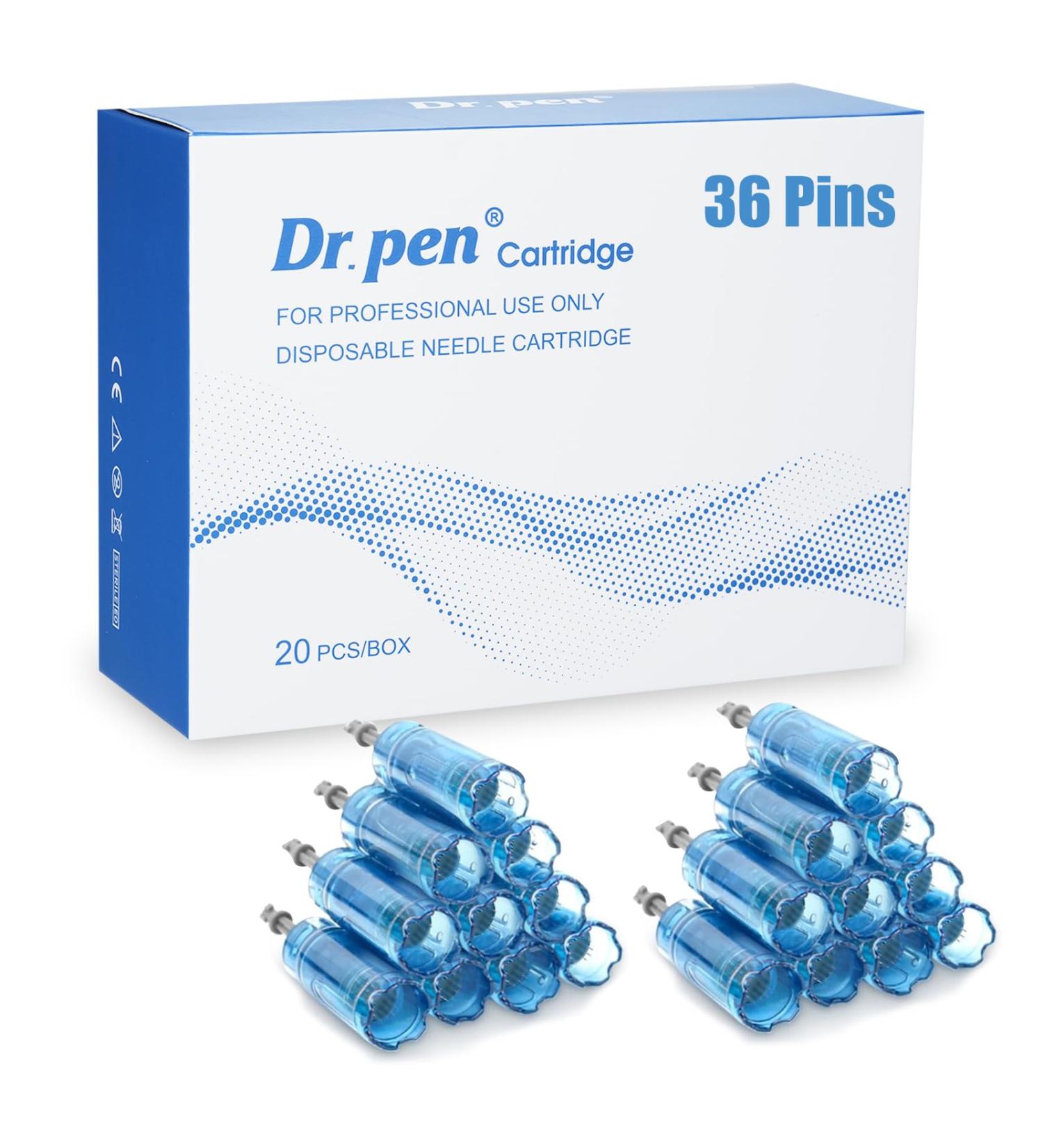 Buy Dr.Pen Cartridges 36 Pins - 20 pcs Original Microneedling Replacement Needles for Ultima A8S M8S A9 - High Quality Derma Stift - Buy Online on SooperMarket.com