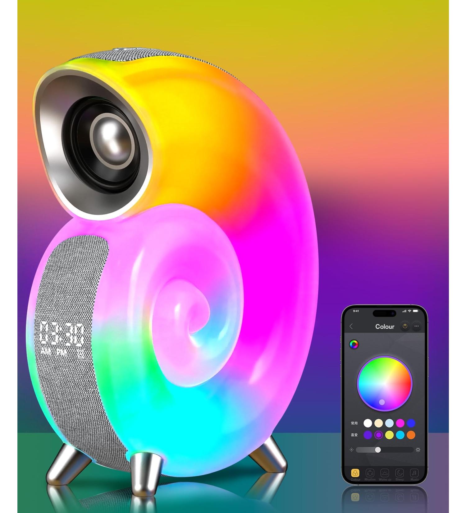 Bestyijo Daylight Alarm Clock - Sunrise Sunset Simulation Bluetooth Audio 8 White Noise Sounds 4 Alarms & Bedside Lamp | International Shipping Available - Buy Online on SooperMarket.com