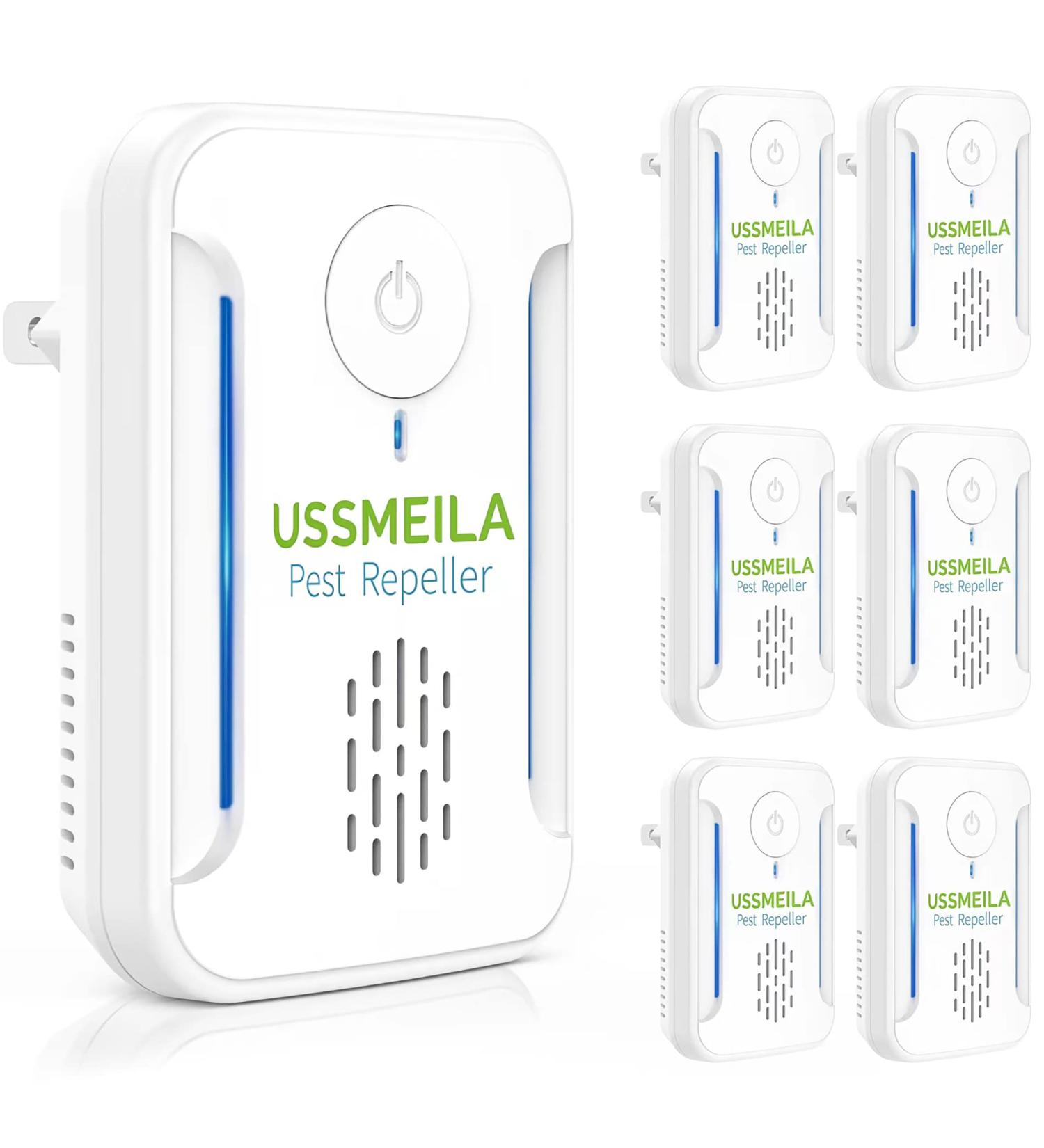 6 Pack Ultrasonic Pest Repeller Plug-In for Indoor Pest Control - Repels Insects, Roaches, Mice, Spiders, and Mosquitoes - Ideal for Home, Garage, Warehouse, and Office - Buy Online on SooperMarket.com
