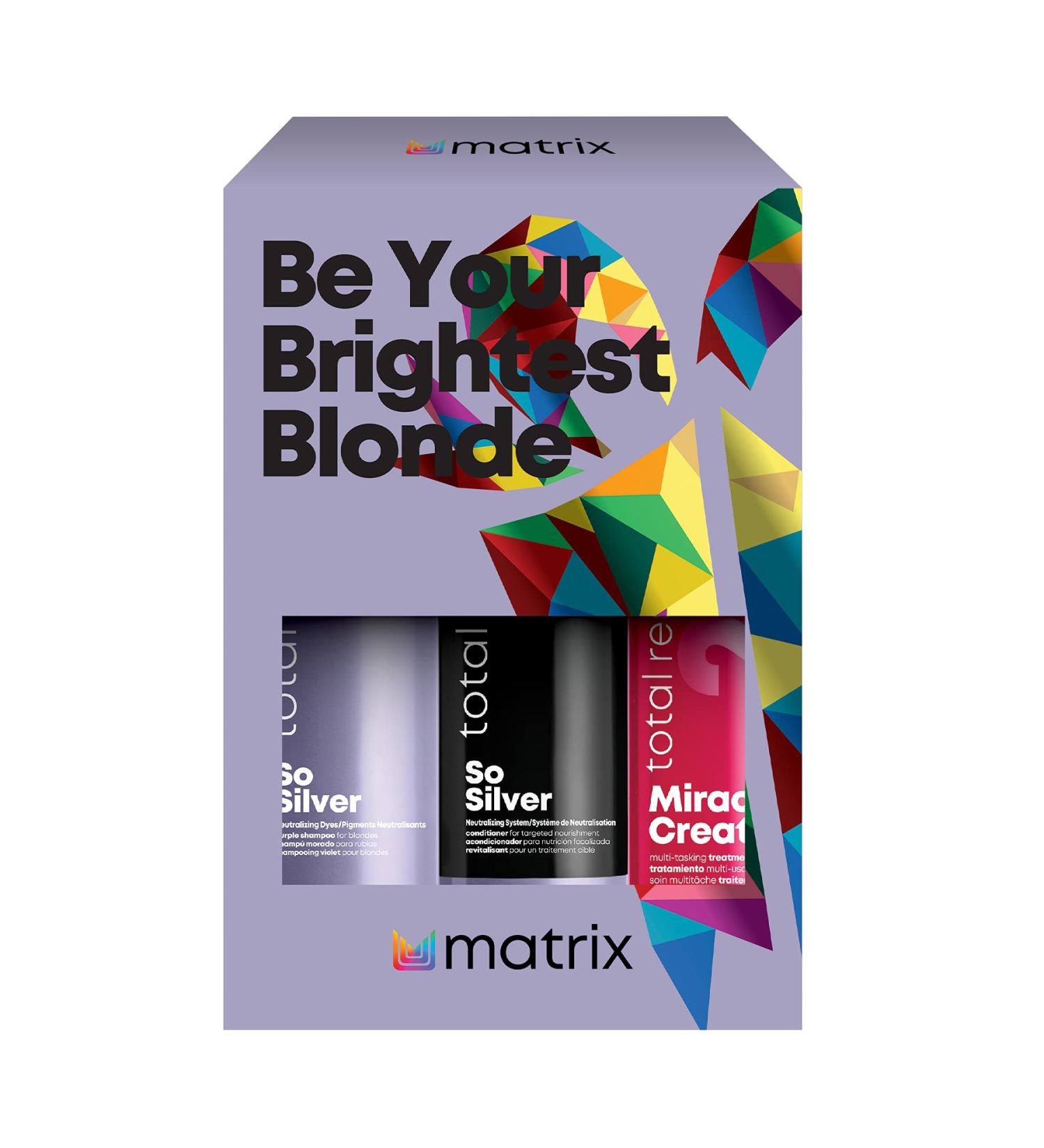 Matrix So Silver Gift Set - 1 ct. | Haircare Bundle for Brightening Blonde & Gray Hair - Buy Online on SooperMarket.com