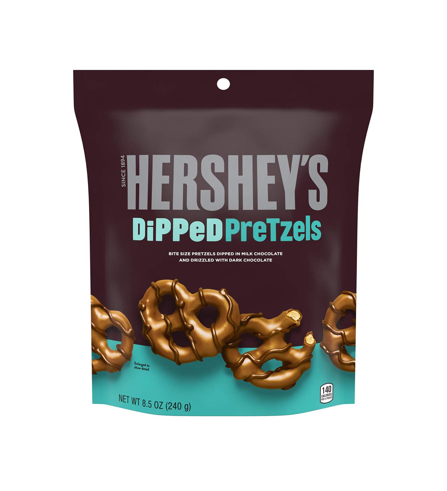 Hershey's Dipped Pretzels 8.5 oz - Pack of 6 | Delicious Chocolate Covered Snack - Buy Online on SooperMarket.com