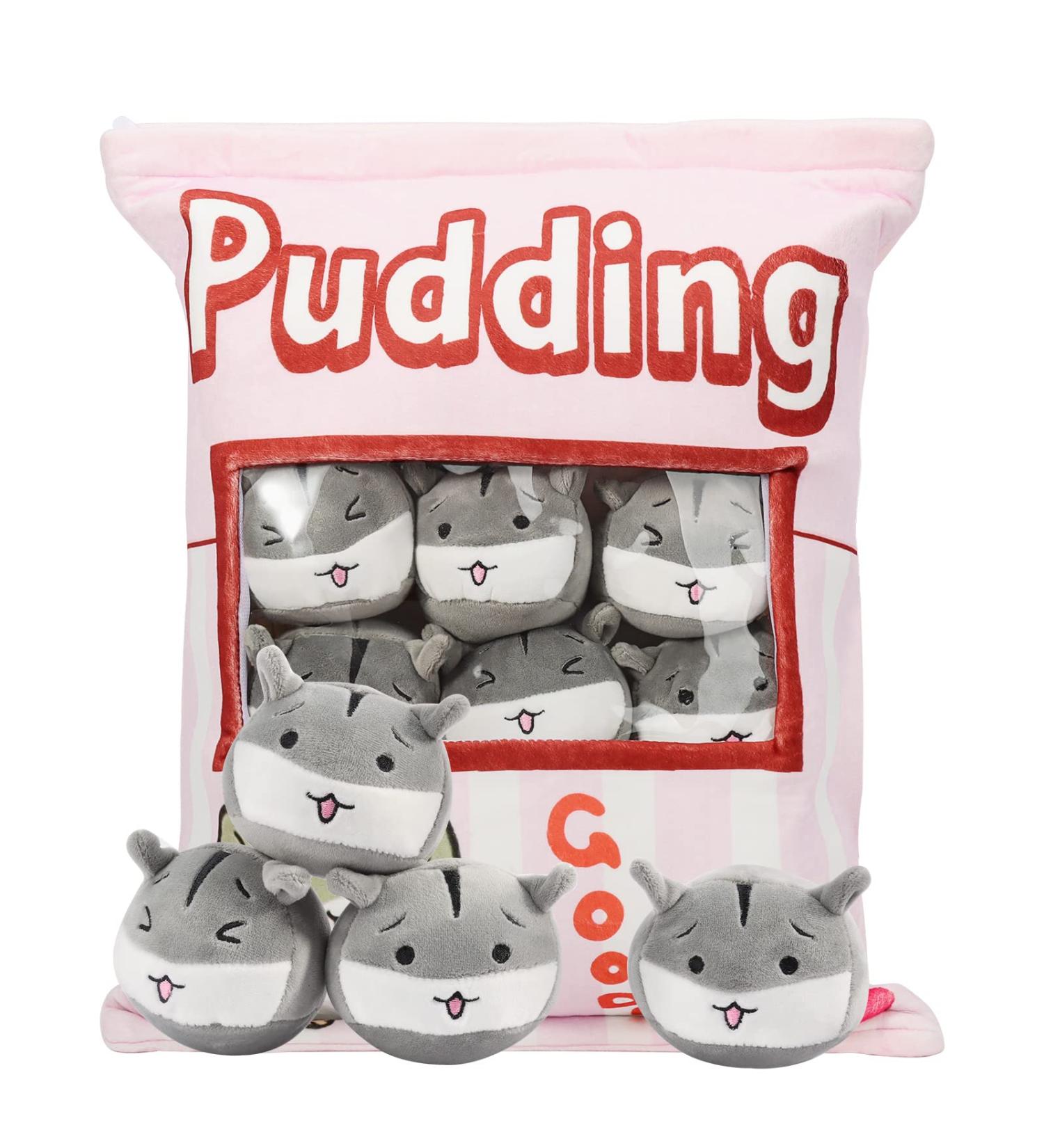 HXPLN 8 Pink Hamster Plush Pillow Set - Removable Toy Bag, Stuffed Animal Decoration Gift for Girls & Children - Buy Online on SooperMarket.com