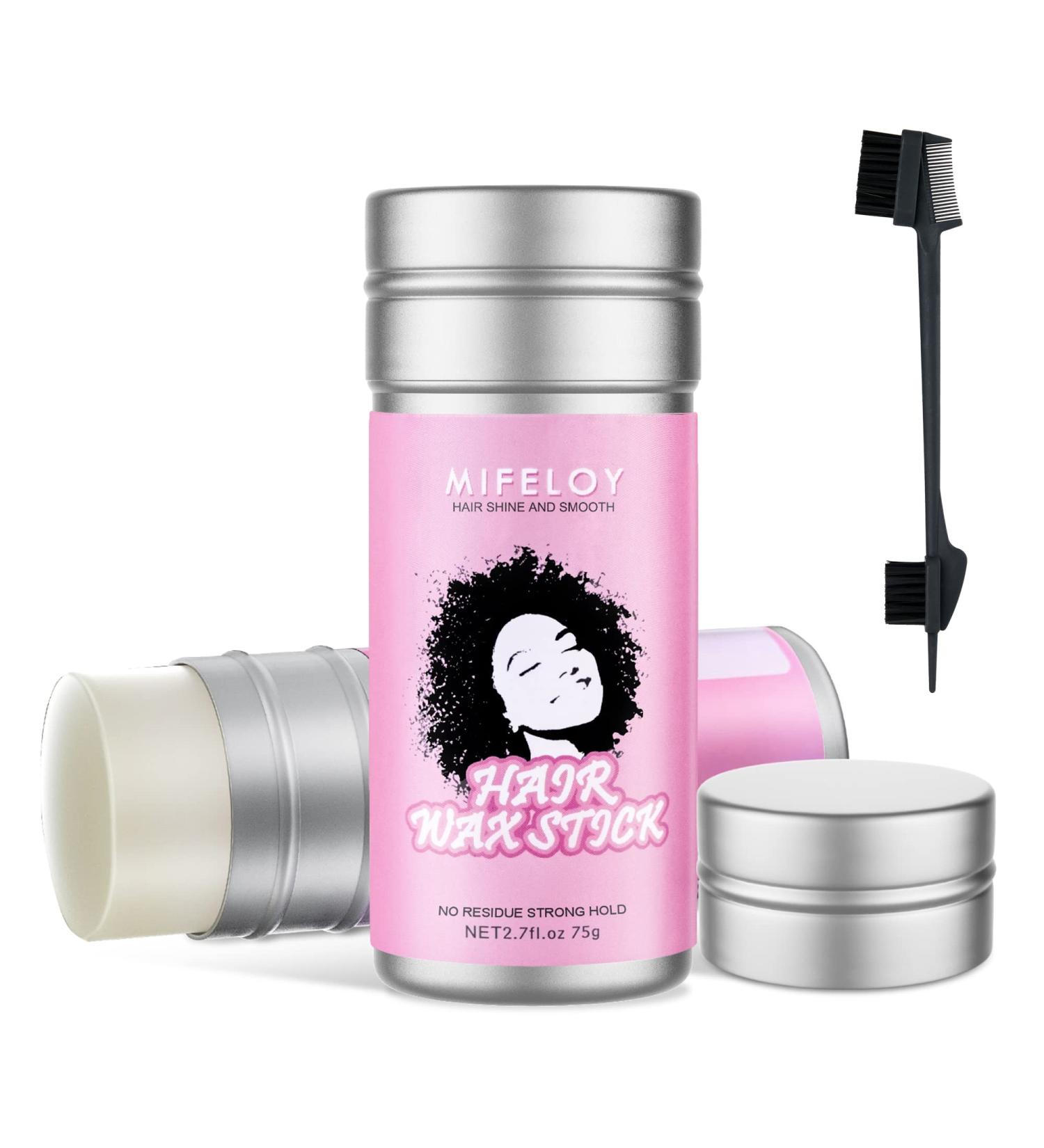 5-in-1 Hair Wax Stick with Edge Control Brush - Smoothing Flyaways, Taming Frizz, Long Lasting Styling for Women - Buy Online on SooperMarket.com