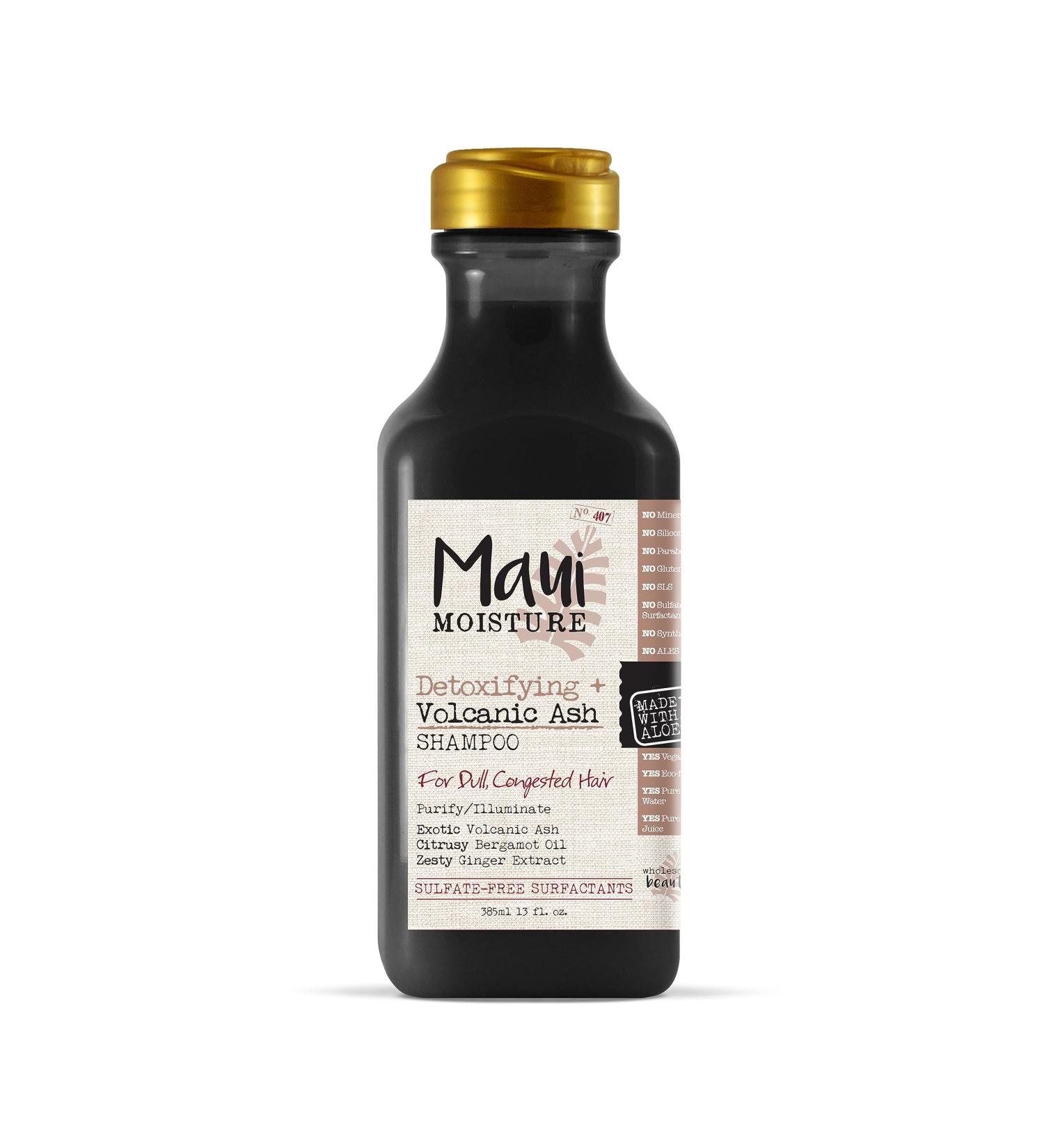Maui Moisture Detoxifying Shampoo with Volcanic Ash - 13 Fl Oz | Best International Shipping & Quality Hair Care - Buy Online on SooperMarket.com