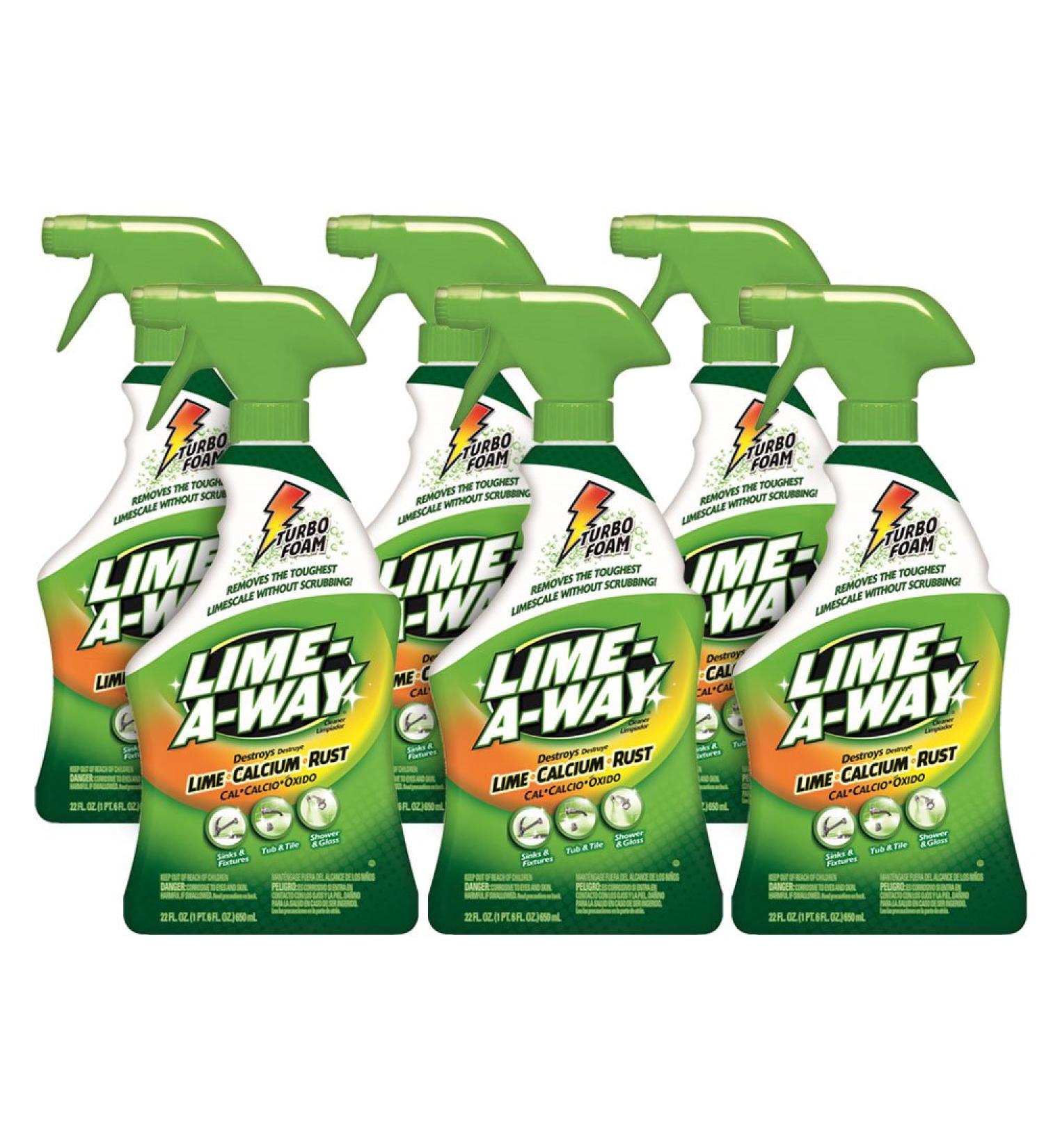 6 Pack Lime-A-Way Bathroom Cleaner 132 fl oz - Removes Lime, Calcium, Rust | 0-51700-87103-2 - Buy Online on SooperMarket.com