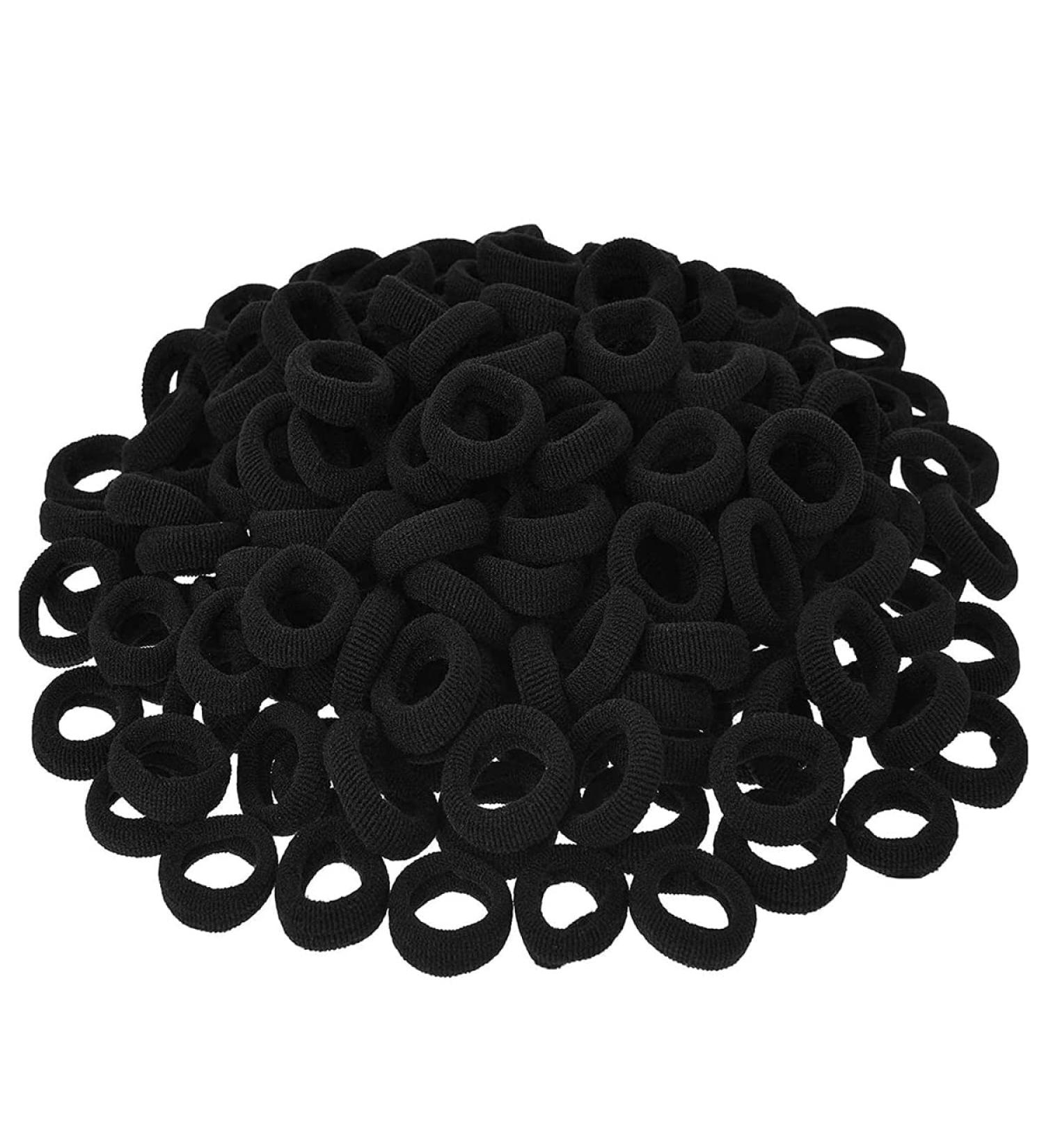 50 Multicolor Hair Ties for Girls | Elastic Rubber Bands Set for Kids - Perfect for Ponytails & Hairstyles - Buy Online on SooperMarket.com