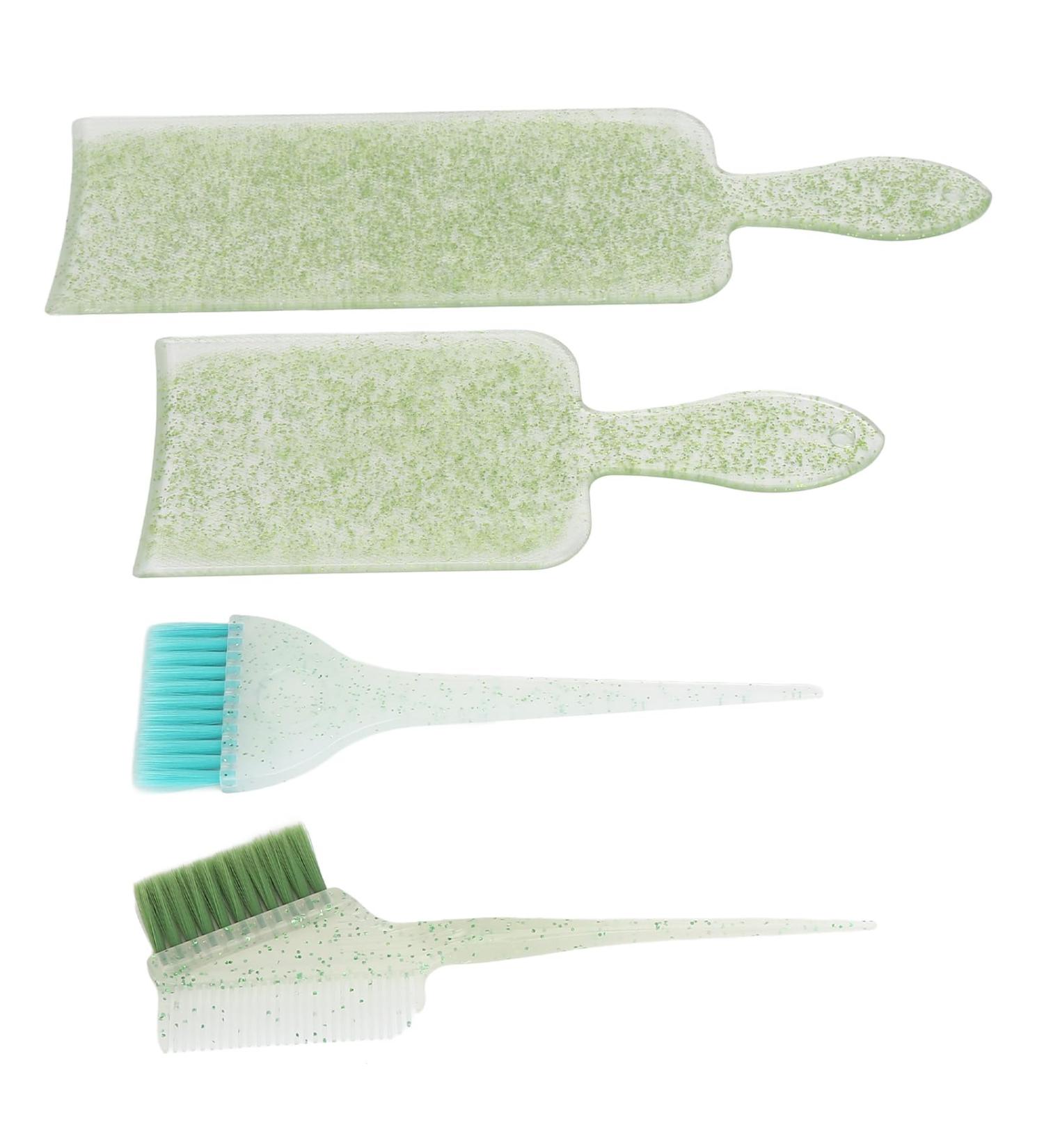 Hair Highlighting Board Kit Bleaching Foiling Tinting Hair Coloring Board Set for Beauty Salon (Green) - Buy Online on SooperMarket.com