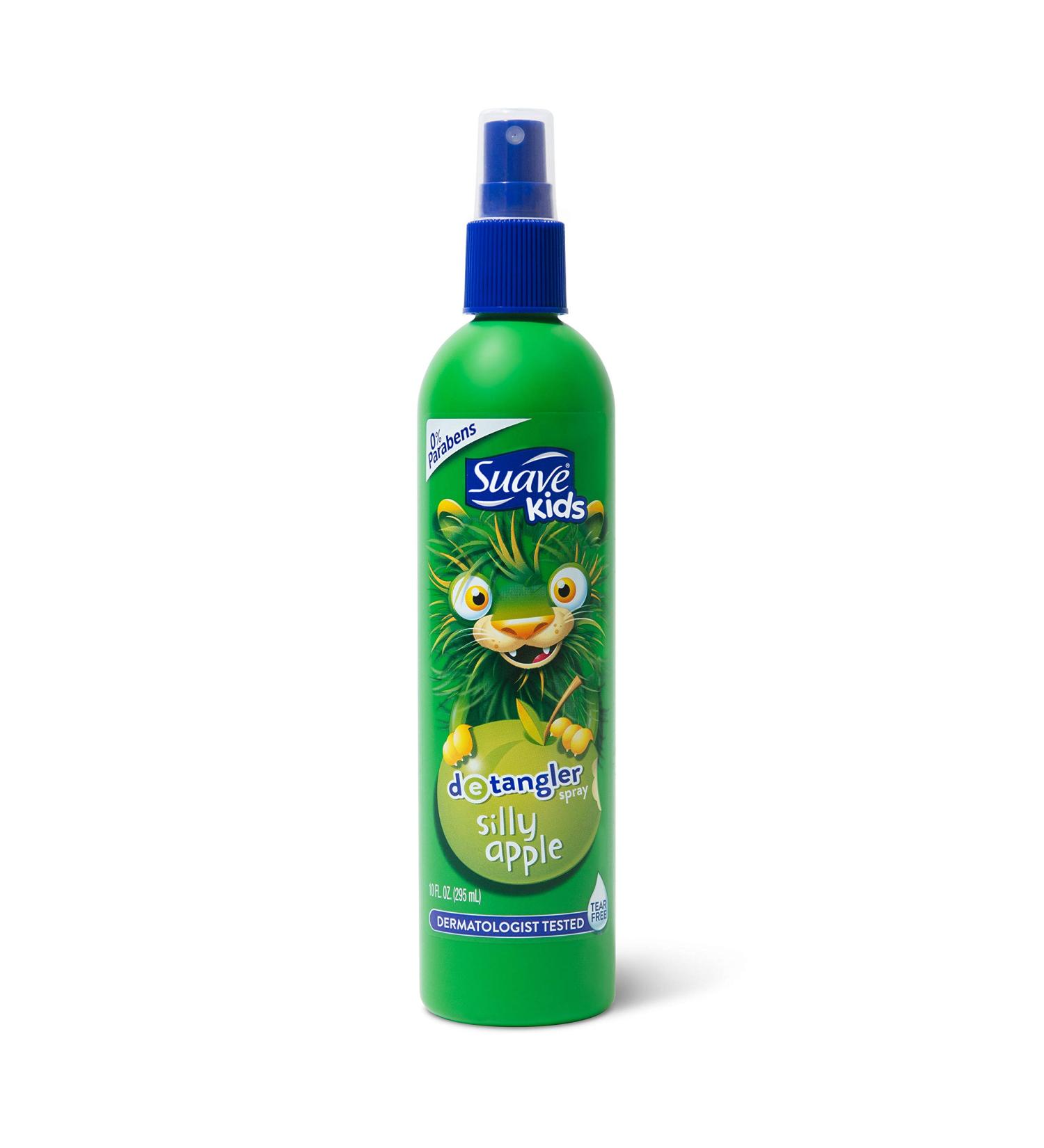 Suave Kids Silly Apple Detangler Spray 10 oz - Tear-Free, Dermatologist-Tested Formula - Buy Online on SooperMarket.com