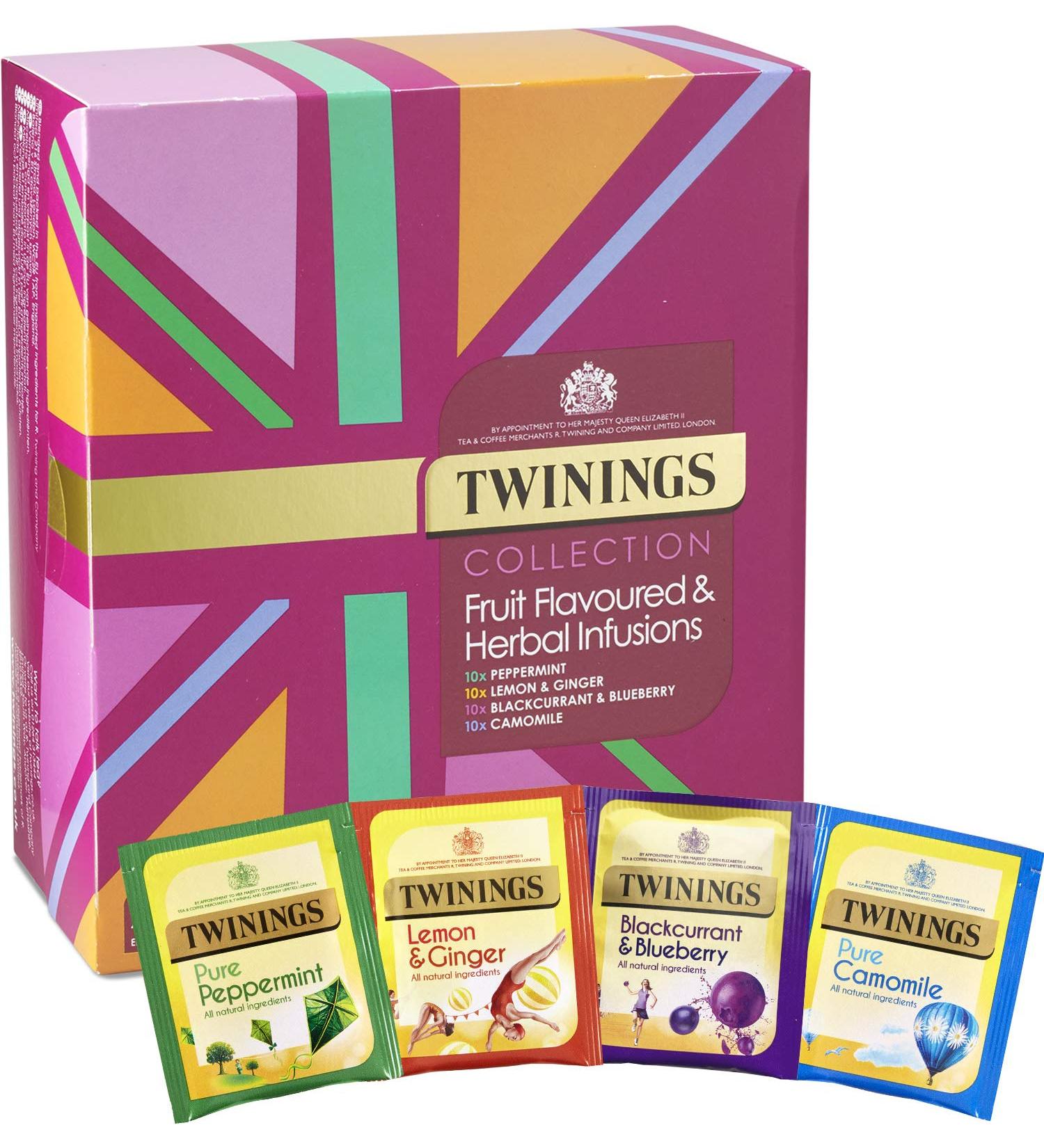 Twinings Infusions Selection Variety Gift Set - 40 Herbal Infusion Tea Bags - Buy Online on SooperMarket.com