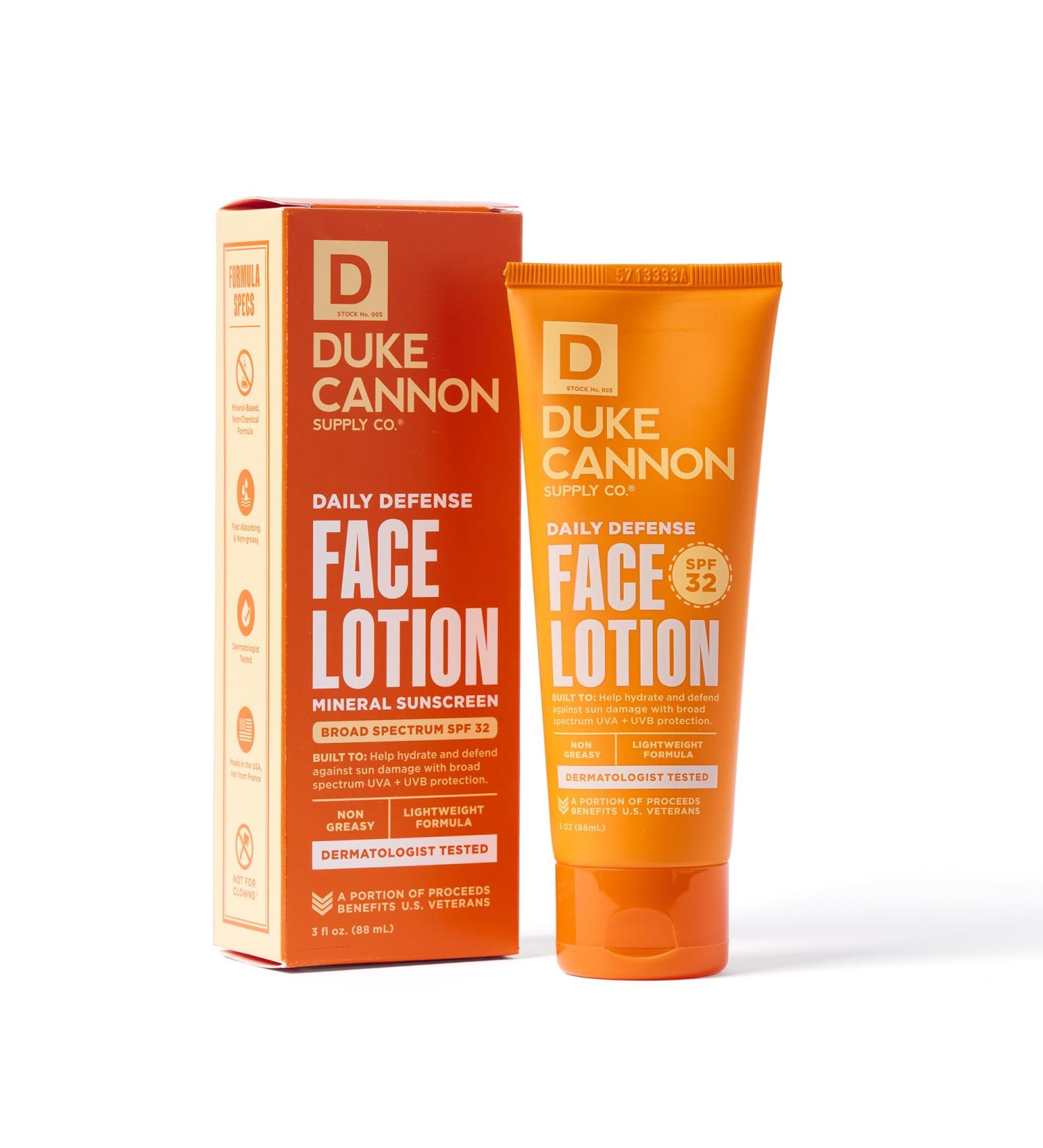 Duke Cannon Daily Defense Face Lotion SPF - Men's Moisturizer for All-Day Protection | Global Shipping Available - Buy Online on SooperMarket.com