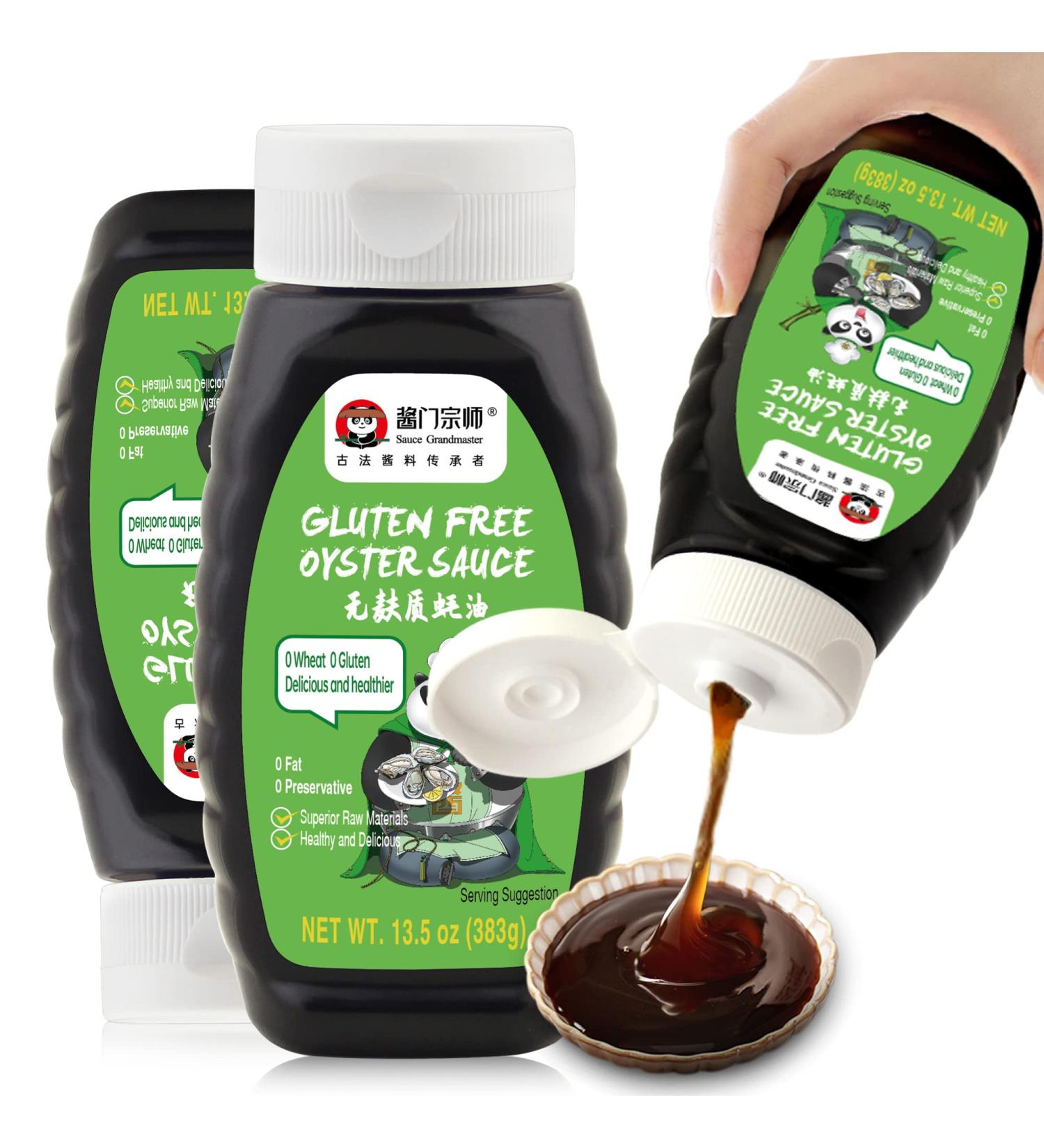 Premium Oysters Sauce 70% Gluten-Free, Rich Umami Flavor - 27 Fl Oz (Pack of 2) | Sauce Grandmaster - Buy Online on SooperMarket.com