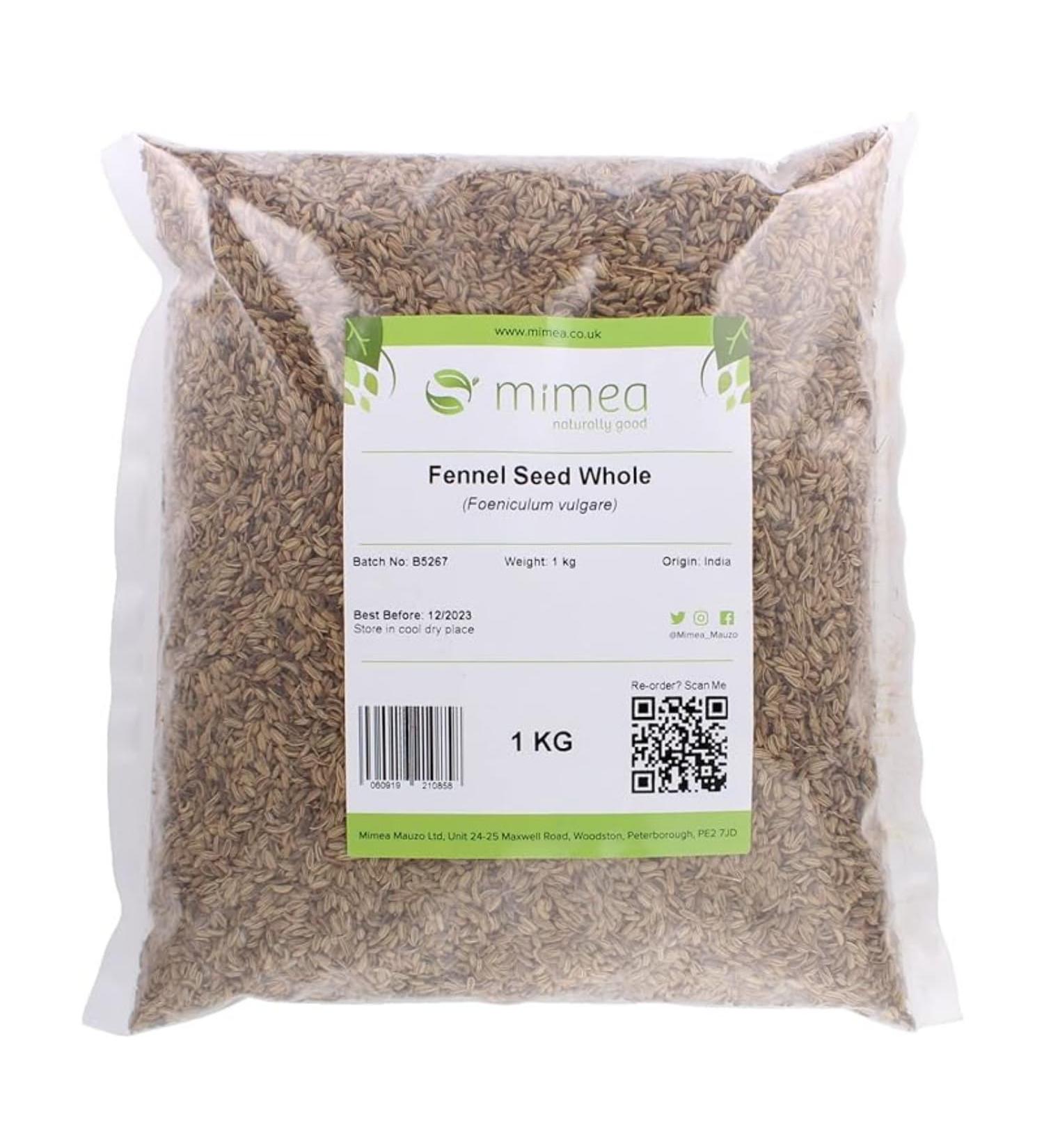 Mimea Fennel Seed Whole | 1kg | Quality Ingredients | Great for Cooking | Herbal Remedy | Natural | Great for Pickling - Buy Online on SooperMarket.com