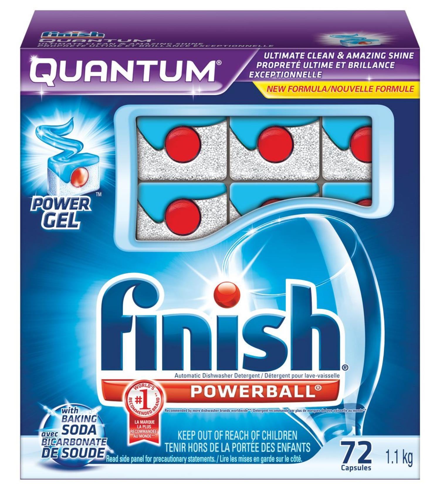 Finish Quantum with Baking Soda 72 Count