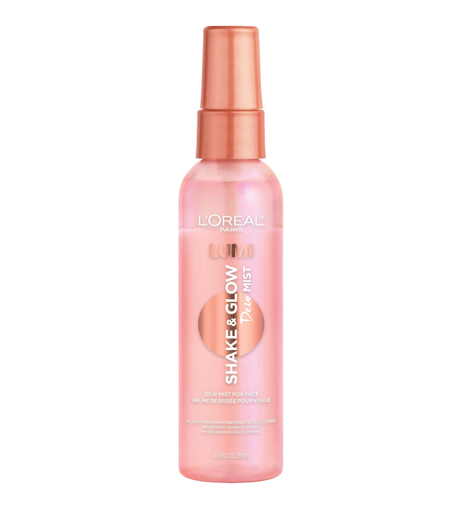 L'Oreal Paris Makeup LUMI Shake and Glow Dew Mist Hydrating Face Mist - 3 fl oz (Pack of 1) - Buy Online on SooperMarket.com