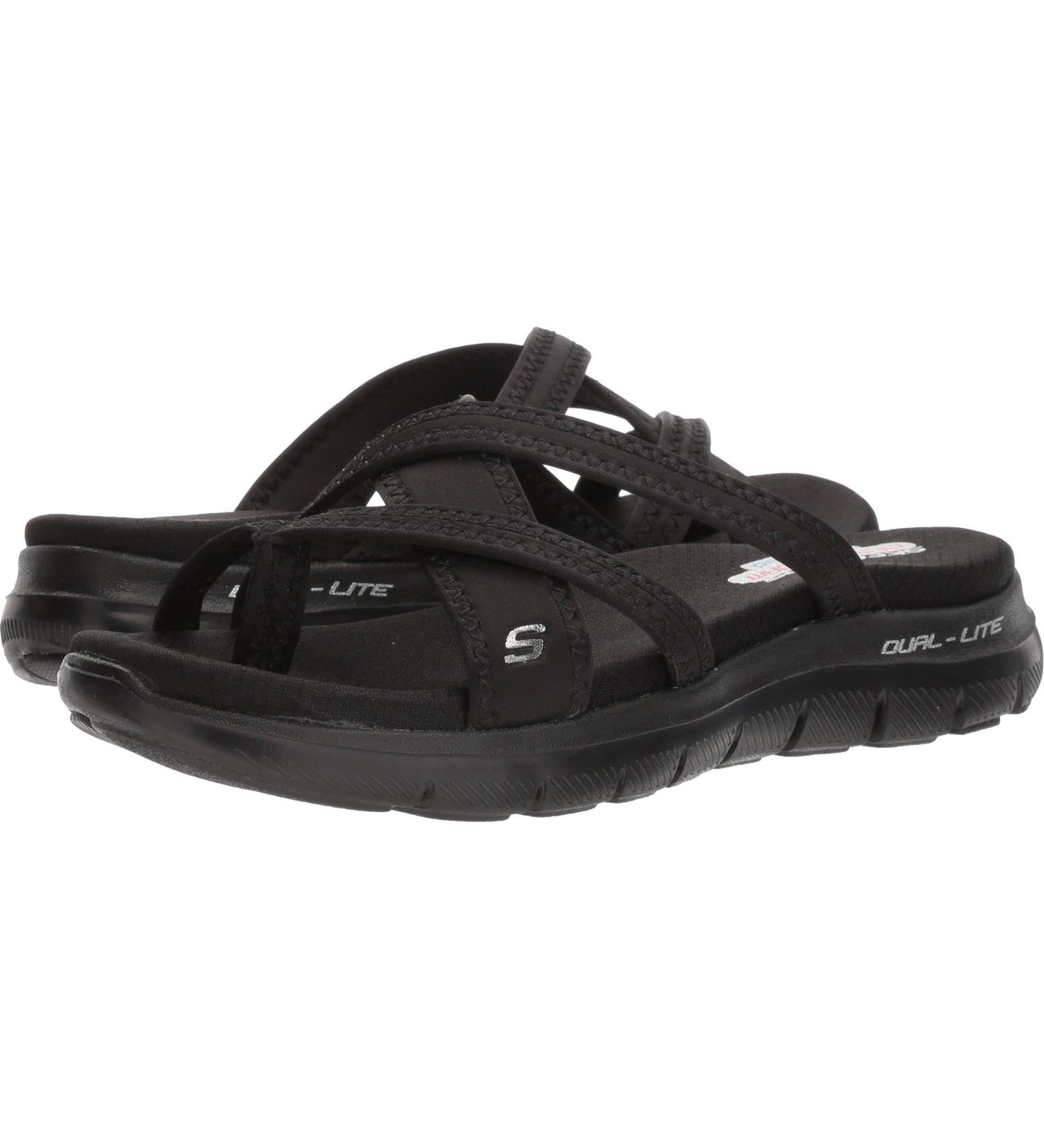 Skechers Women's Flex Appeal 2.0 Start Up Sports Sandal - 40 EU Black | International Shipping Available - Buy Online on SooperMarket.com