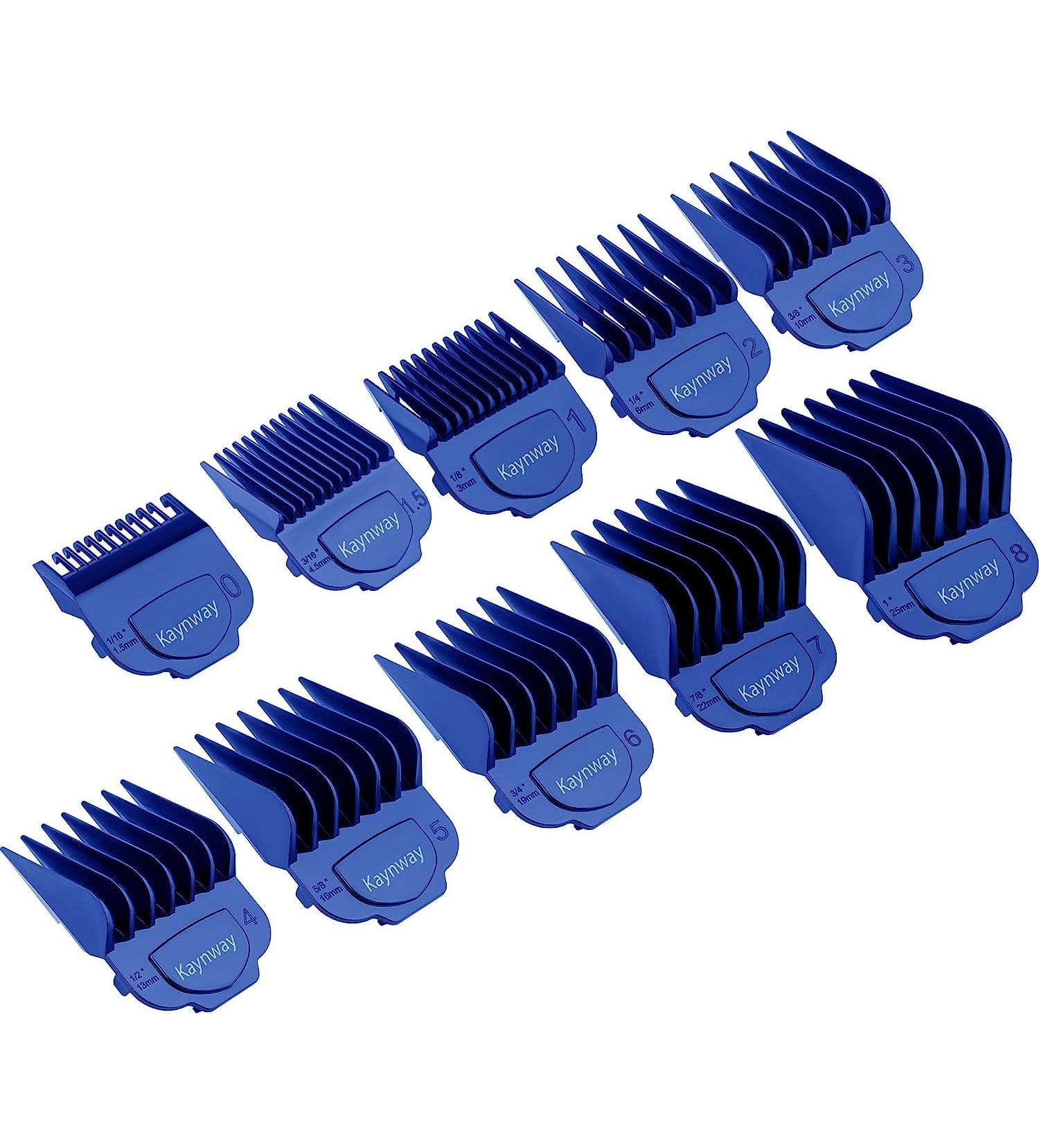 10PCS Andis Magnetic Clipper Guards - Professional Upgrade Comb Guides Set for Andis Master Clipper (Blue) - Buy Online on SooperMarket.com
