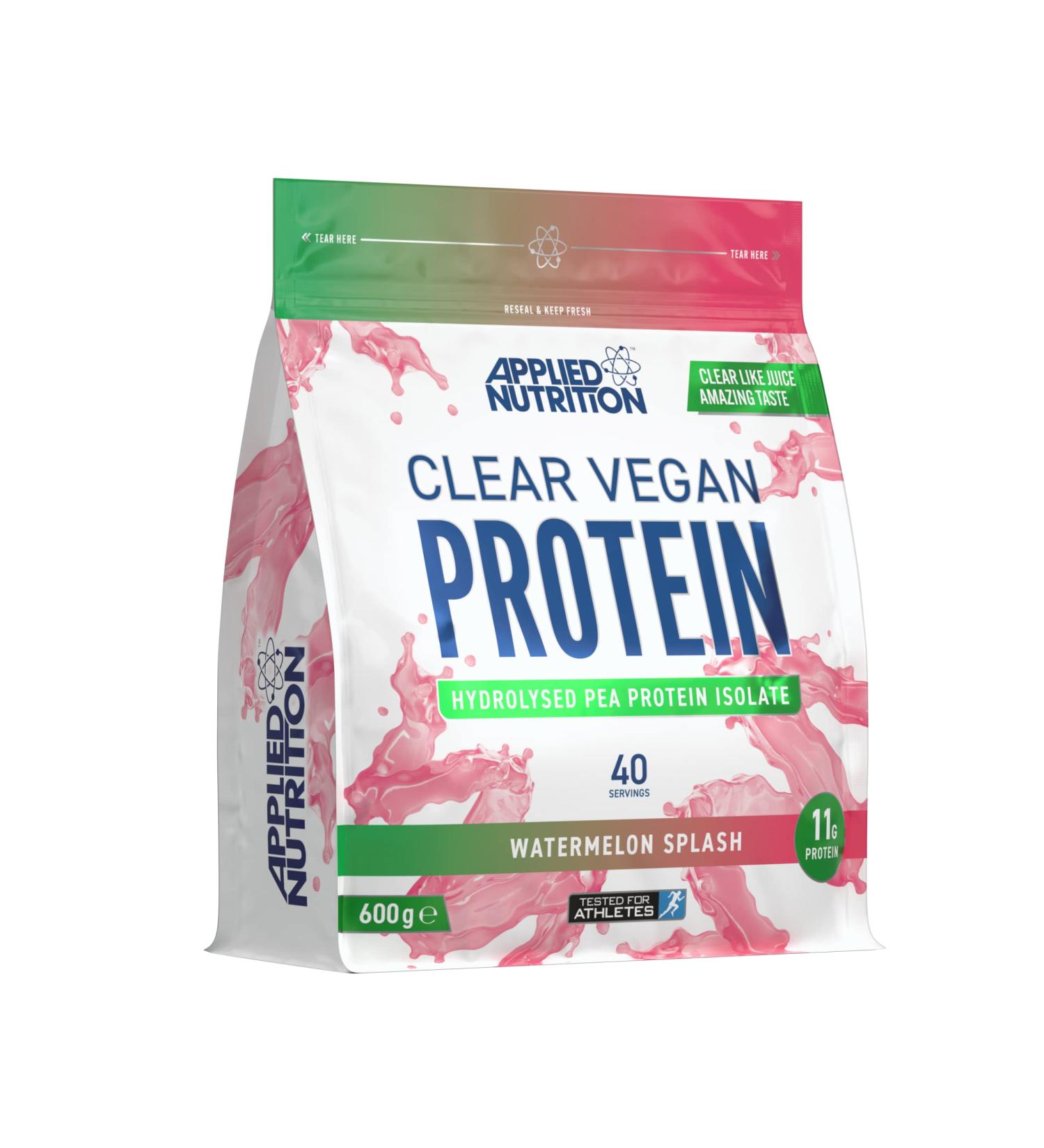 Applied Nutrition Clear Vegan Protein - Hydrolysed Pea Protein Isolate Powder (Watermelon) - 600g - Buy Online on SooperMarket.com