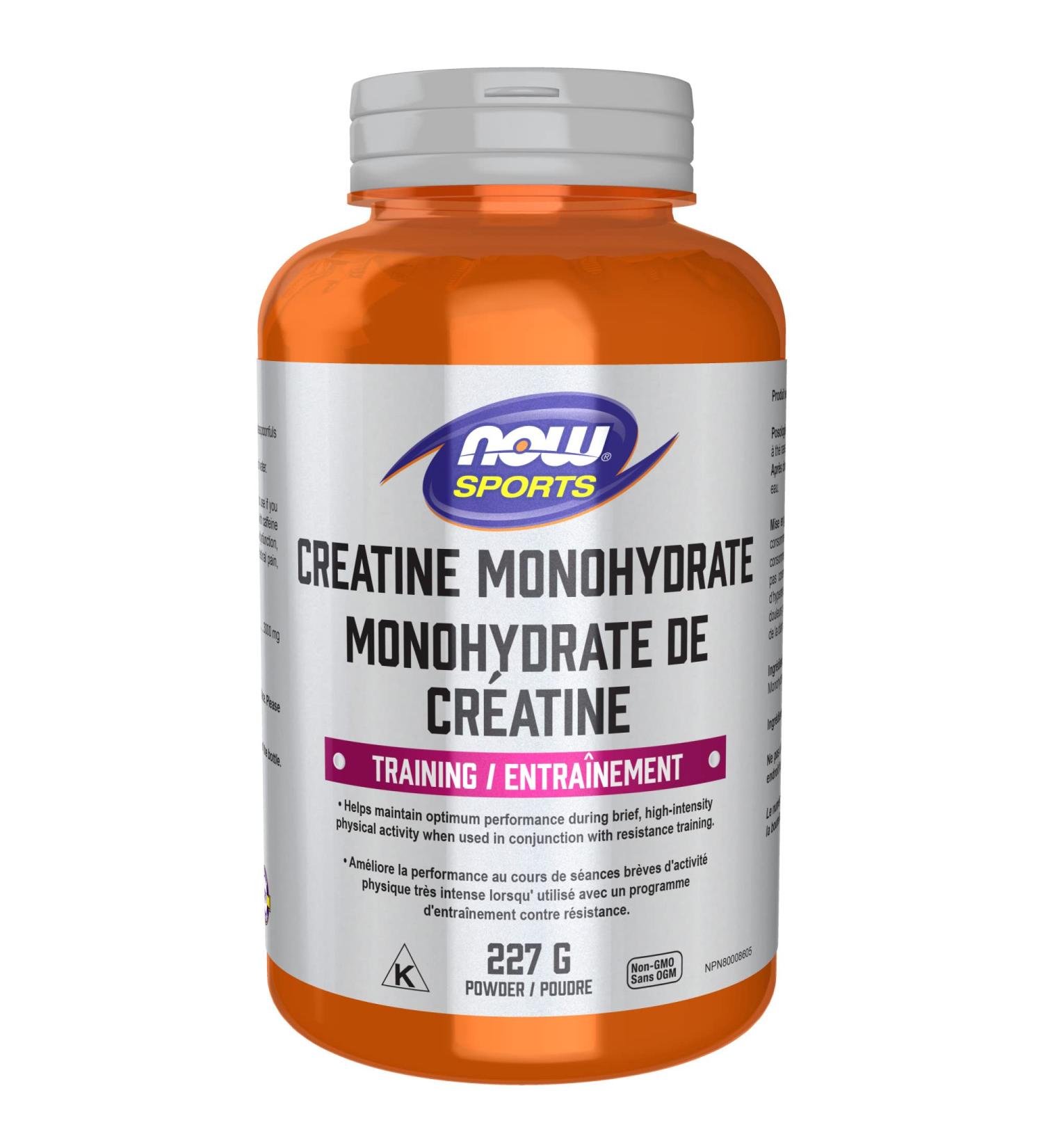 NOW Sports Nutrition Creatine Monohydrate Powder Mass Building*/Energy Production* 227g - Buy Online on SooperMarket.com