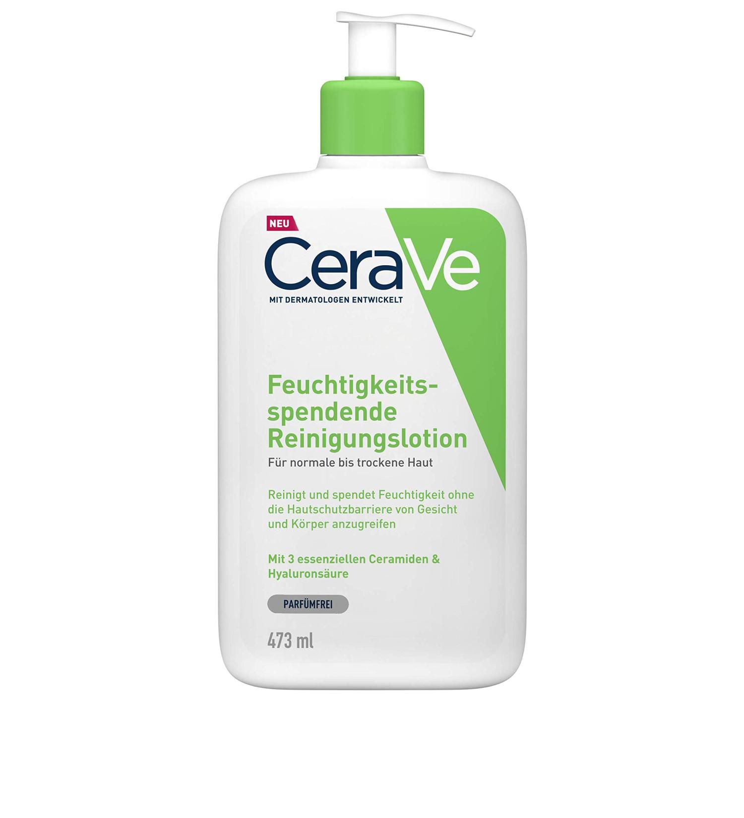 Cerave Moisturizing Cleansing Lotion - Gentle Cleanser for Normal to Dry Skin with 3 Essential Ceramides & Hyaluronic Acid | 473 ml 6 Pack - International Shipping Available - Buy Online on SooperMarket.com