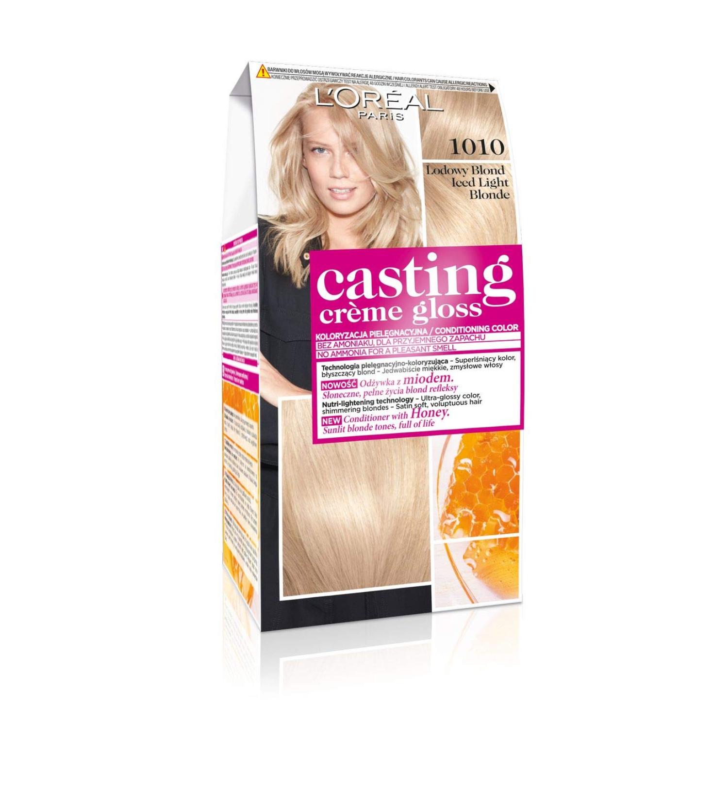 L'Or al Paris Casting Cr me Gloss 1010 Hair Color - Light Ice Blonde 1 Piece | International Shipping Available - Buy Online on SooperMarket.com