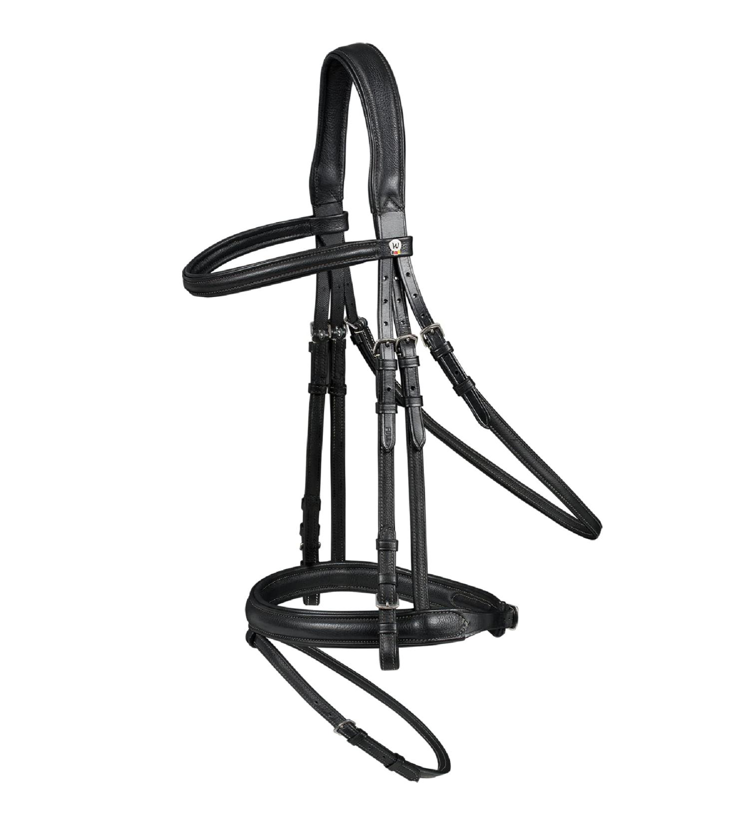 WALDHAUSEN Bridle X-Line Supersoft Black for Warmbloods | Premium Quality Equestrian Gear - International Shipping Available - Buy Online on SooperMarket.com