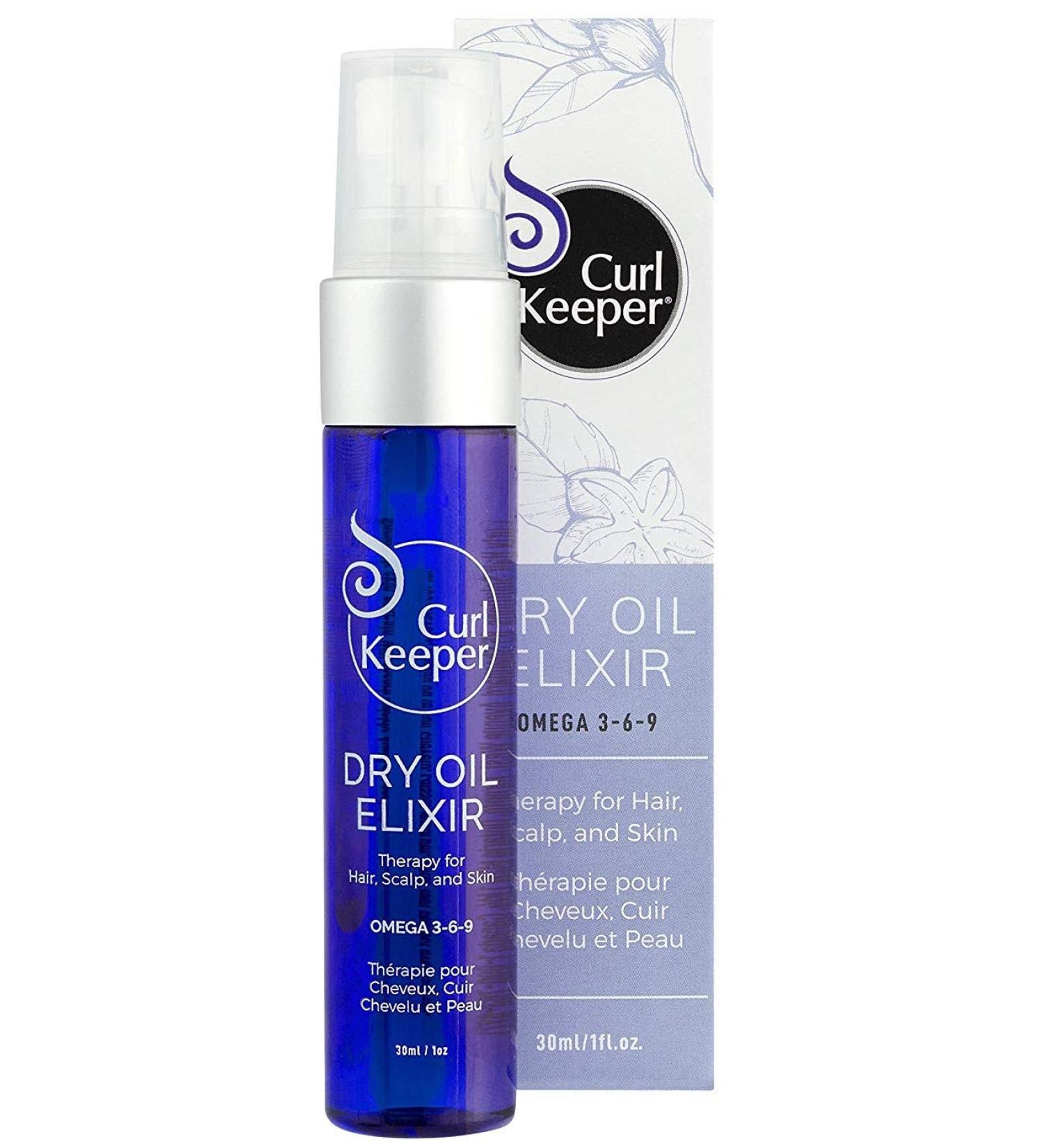 CURL KEEPER Dry Oil Elixir (1 oz) Omega 3-6-9 Rich Formula - Buy Online on SooperMarket.com