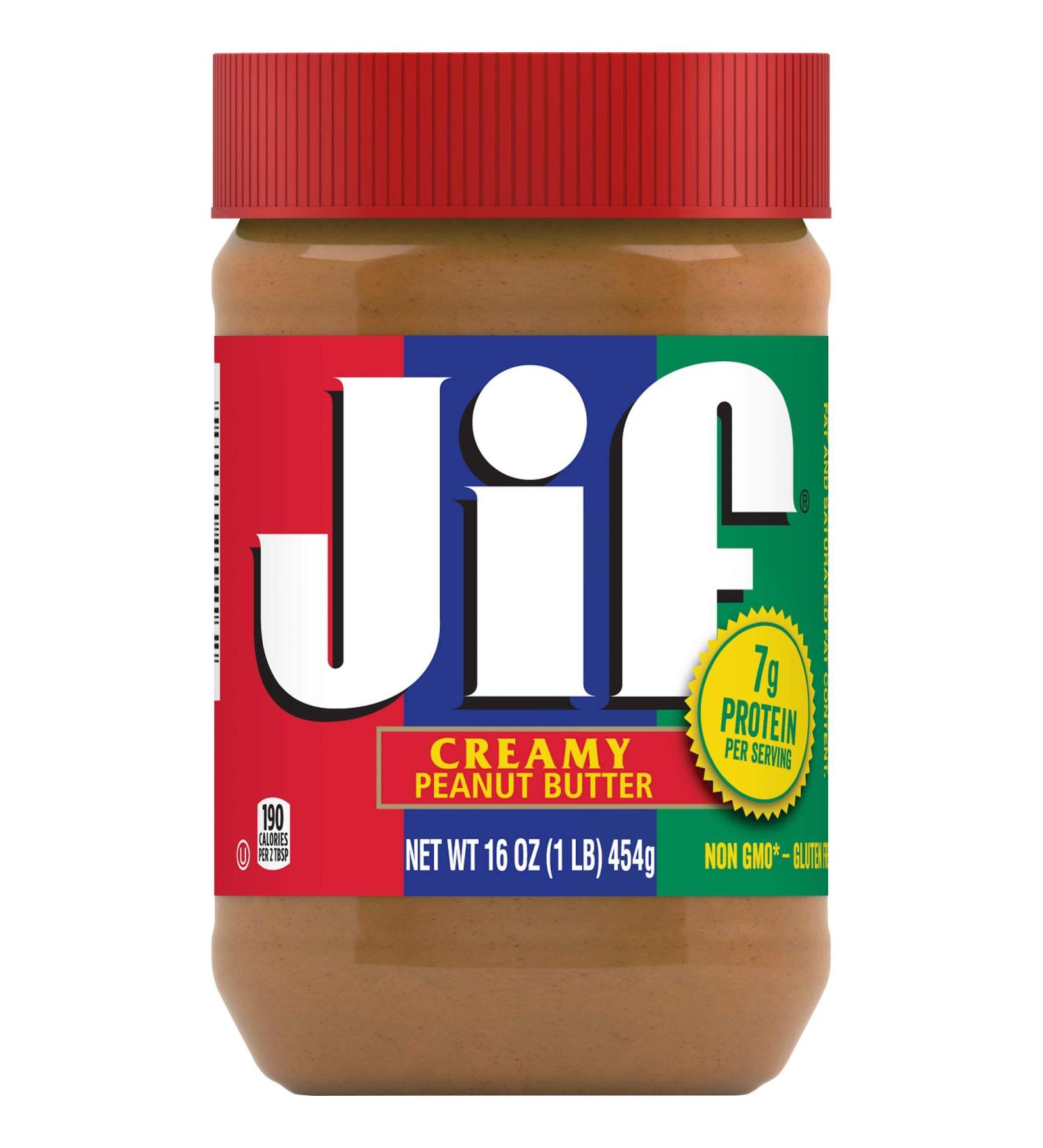 Jif Creamy Peanut Butter 454g (16oz) - Buy Online on SooperMarket.com