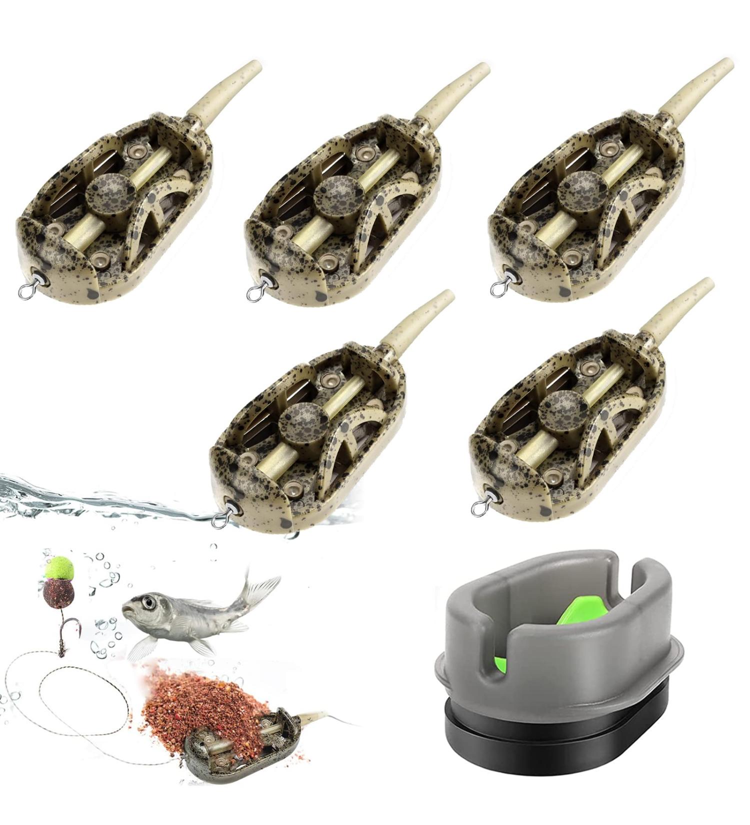 Method Feeder Set | 6-Piece Inline Fishing Feeder for Carp | 20g 30g 40g 50g 60g Accessories | Premium Fishing Gear - Buy Online on SooperMarket.com