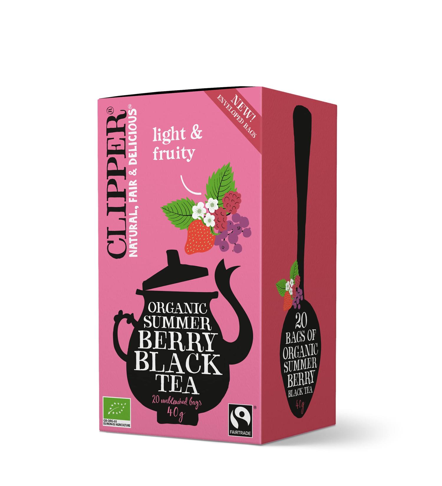 Clipper Summer Berry Black Tea 20 Bags - Buy Online on SooperMarket.com