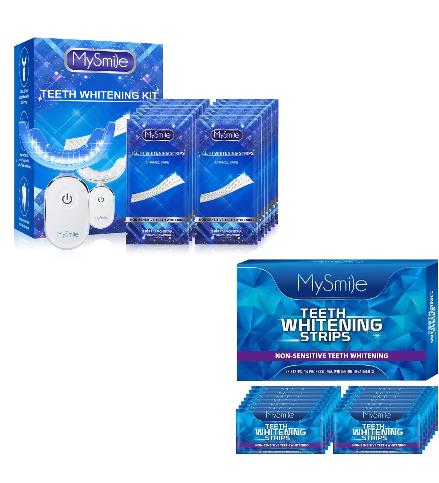 MySmile Teeth Whitening Kit - 14 Non-Sensitive Strips for Fast, Natural Whitening - Buy Online on SooperMarket.com