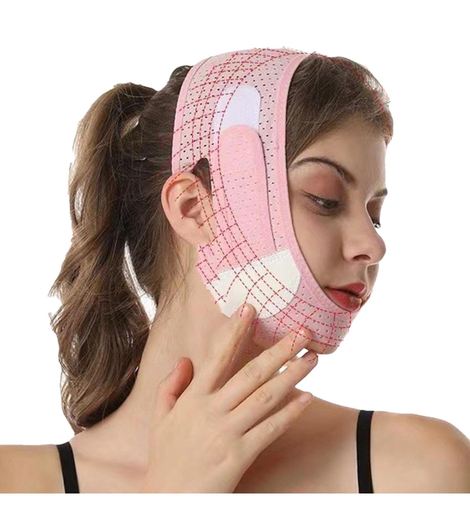 Teksome V Lines Lifting Strap - Reusable V Lines Belt Face Lifting Belt - Face Lifting Belt Chin Strap Facial Slimming Strap Reusable V Lines Belt For Firming Contours Jawlines Shaper - Buy Online on SooperMarket.com