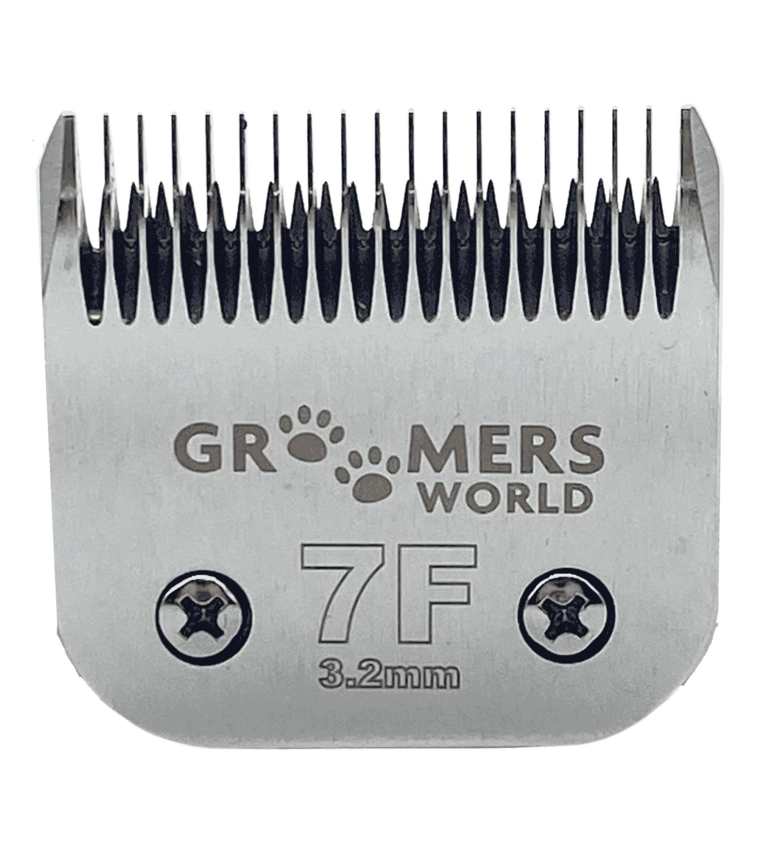 Groomers World A5 Detachable Blade - Made of Extra Durable Japanese Steel Fits Most Andis Oster Wahl Clippers (7F)