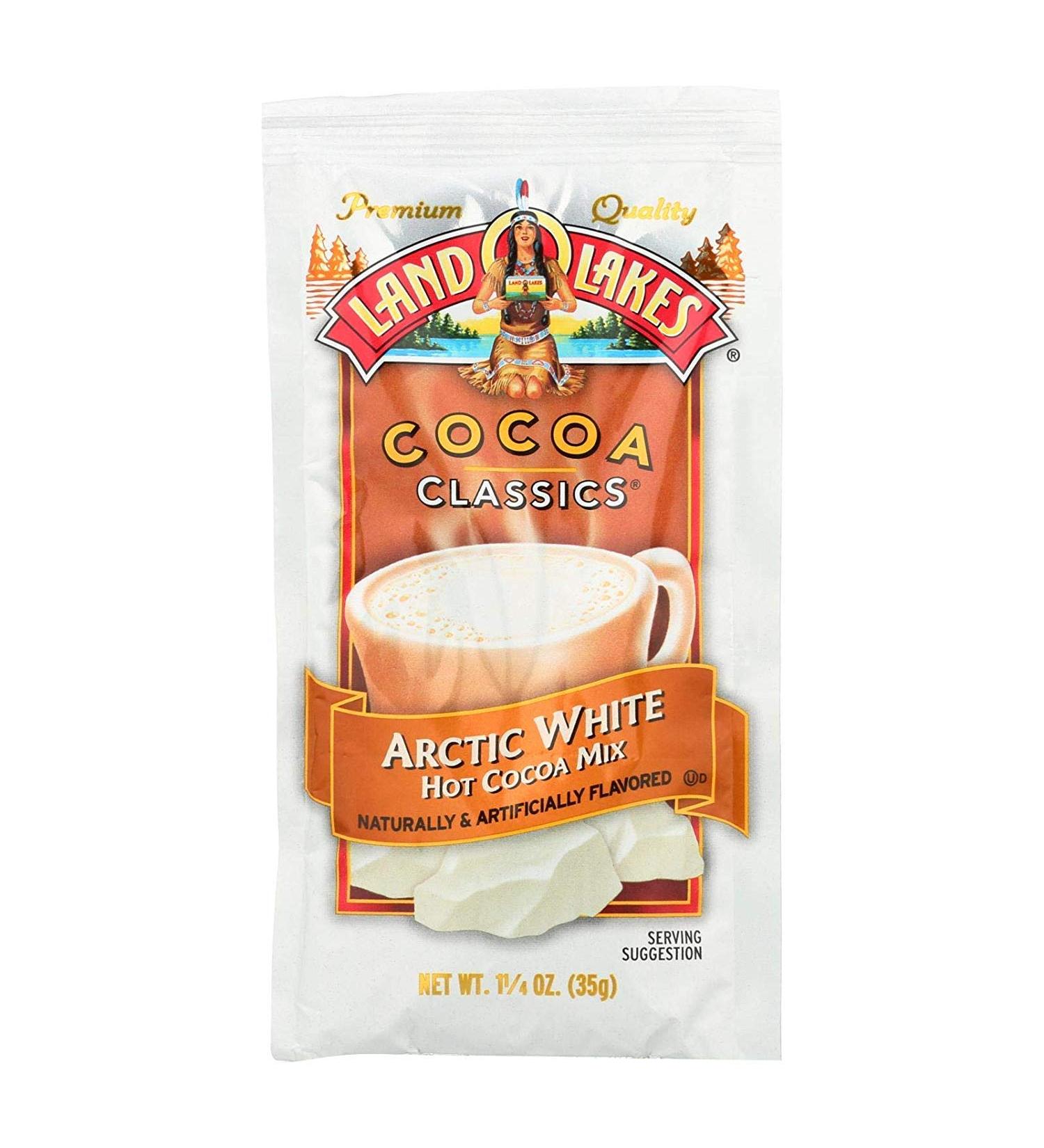 Land O Lakes Cocoa Mix, Arctic White, 1.25 Ounce (Pack of 12)