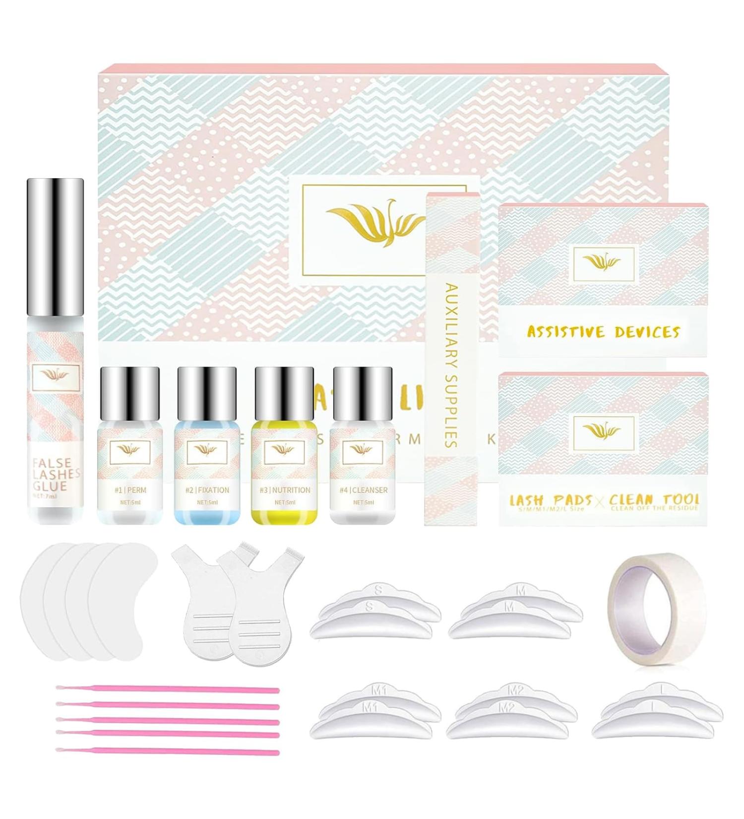 Lash Lift Kit - Eyelash Perm Kit - Lash Curling Perming Professional Lash Lifts Extensions - Lash Curler Kit Suitable for DIY at Home - Buy Online on SooperMarket.com
