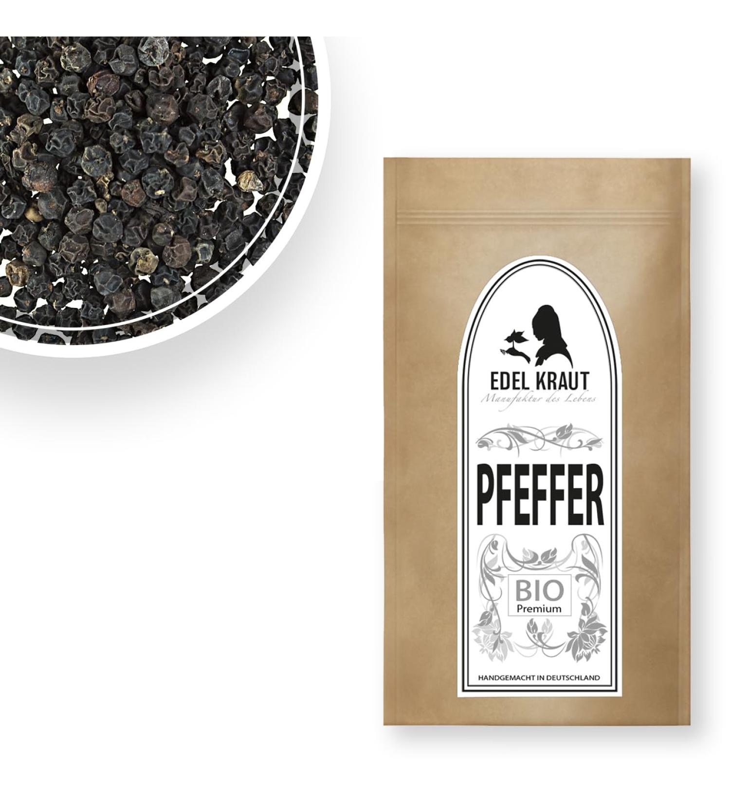 Organic Black Pepper Whole 1kg | Noble Herb - 100% Natural Black Peppercorns - Premium Quality & Additive-Free - Perfect for Mills - Buy Now! - Buy Online on SooperMarket.com