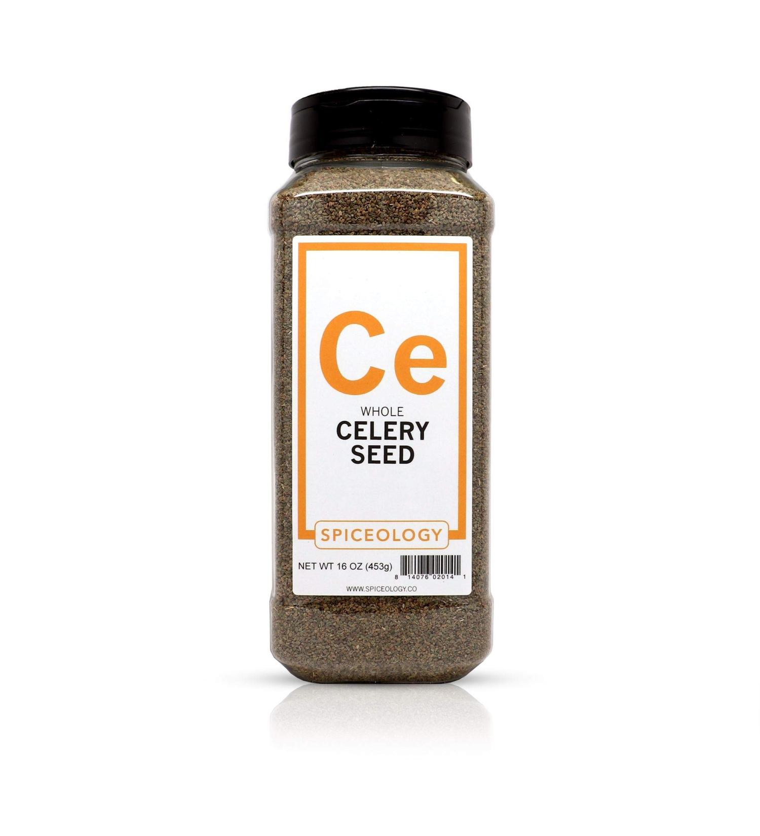 Spiceology Whole Celery Seeds - 16 oz | Premium Celery Seed Spice - Buy Online on SooperMarket.com