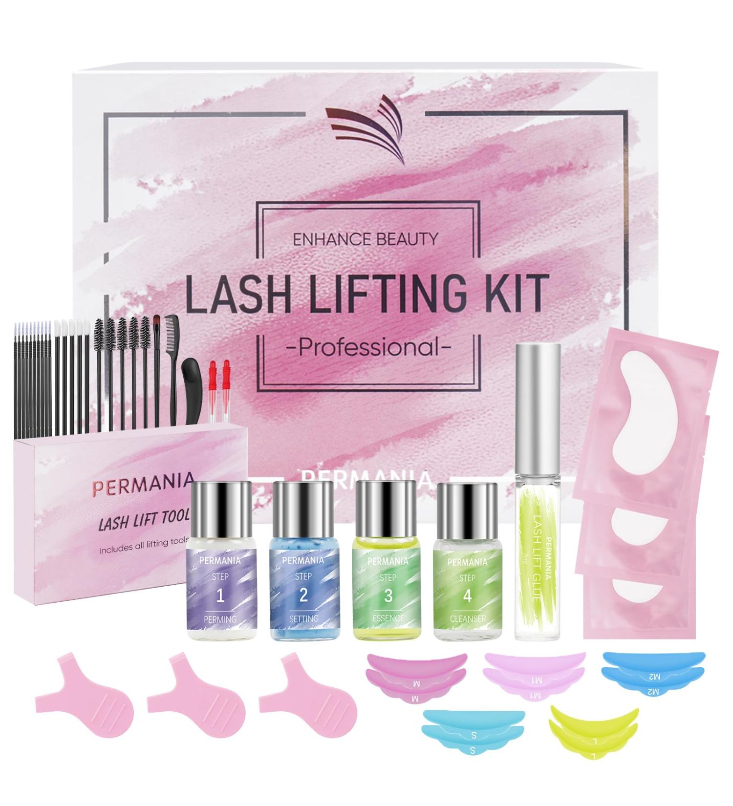 PERMANIA Lash Lift Kit - Professional Eyelash Perm & Brow Lamination for Beginners | Lasts Up to 6 Weeks | Salon-Grade Results - Buy Online on SooperMarket.com
