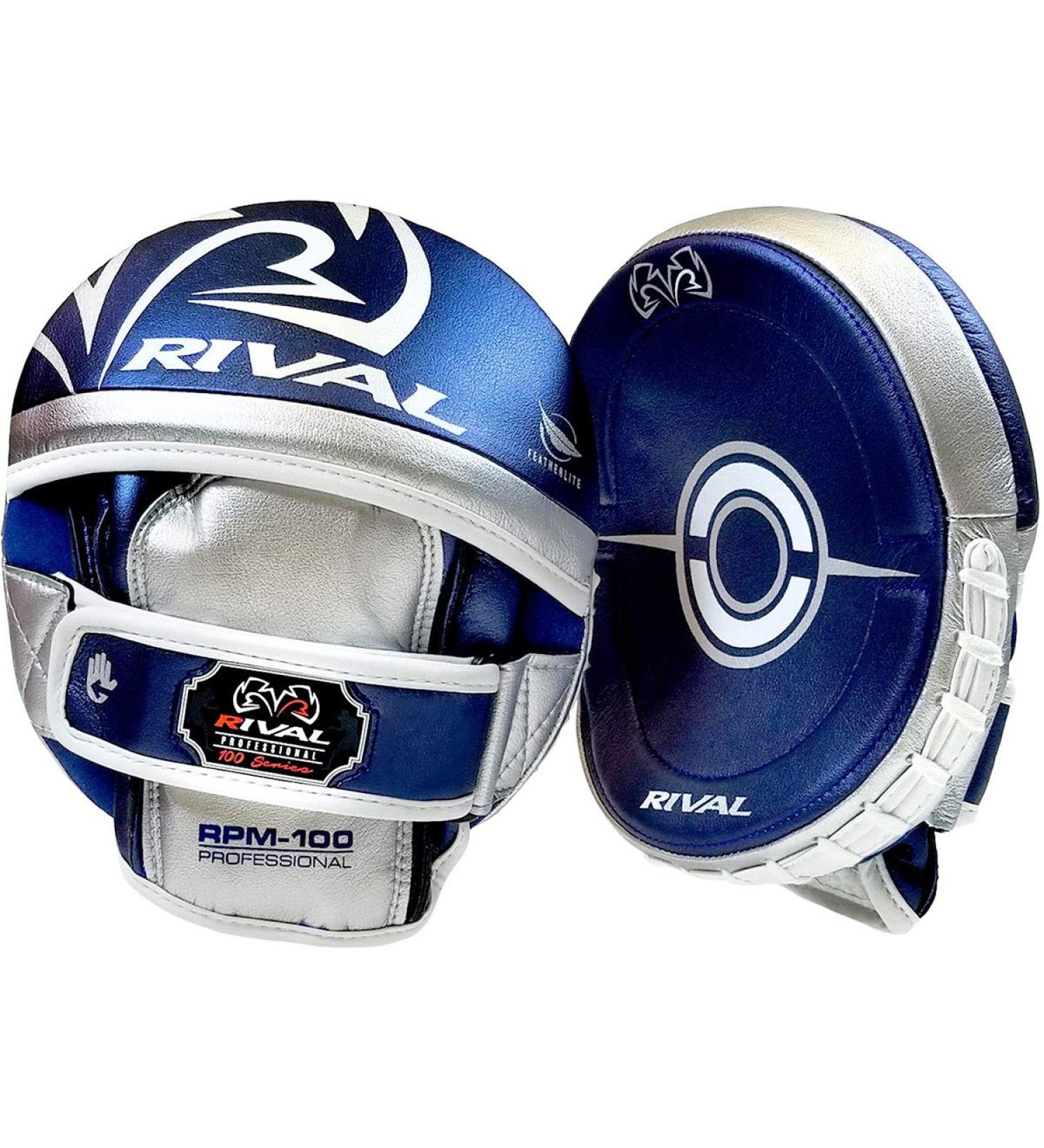 RIVAL Boxing RPM100 Professional Punch Mitts - Pre-Curved Design with Angled Hook and Loop Strap - Buy Online on SooperMarket.com
