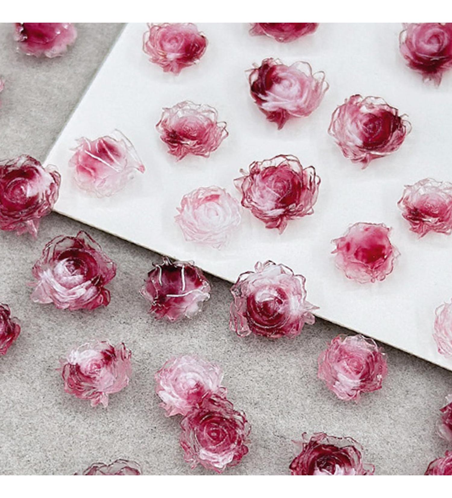 50Pcs 3D Flower Nail Multi Colors Variety Mix Camellia Flower Cute Nail Art For Manicure DIY Craft Jewelry 3d Nail For Acrylic Nails - Buy Online on SooperMarket.com