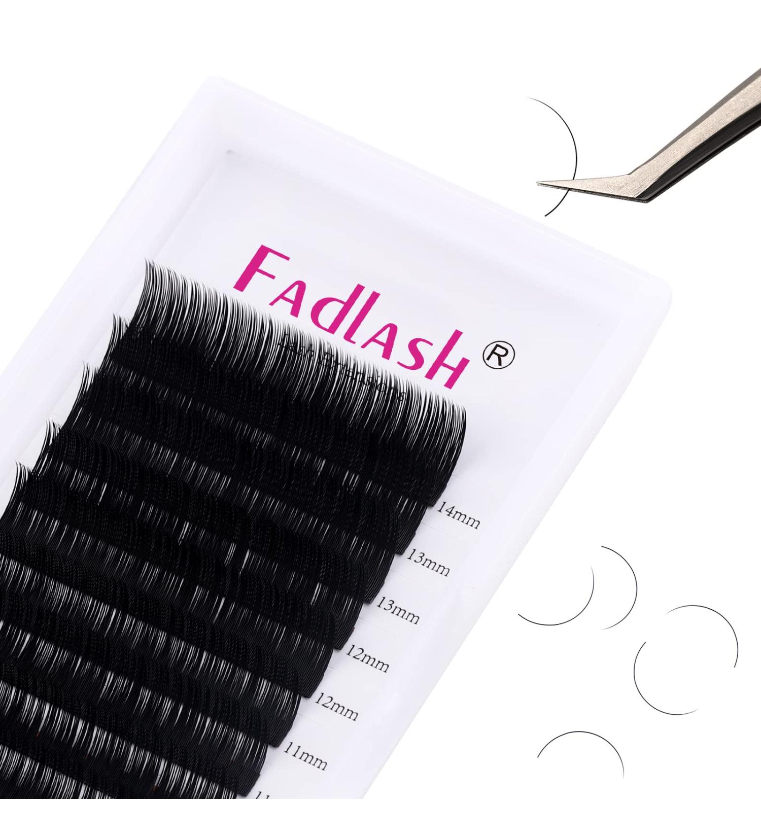 Professional Classic Eyelash Extensions - 0.20mm C Curl Mix (8-14mm) - Natural Black Individual Lashes - Buy Online on SooperMarket.com