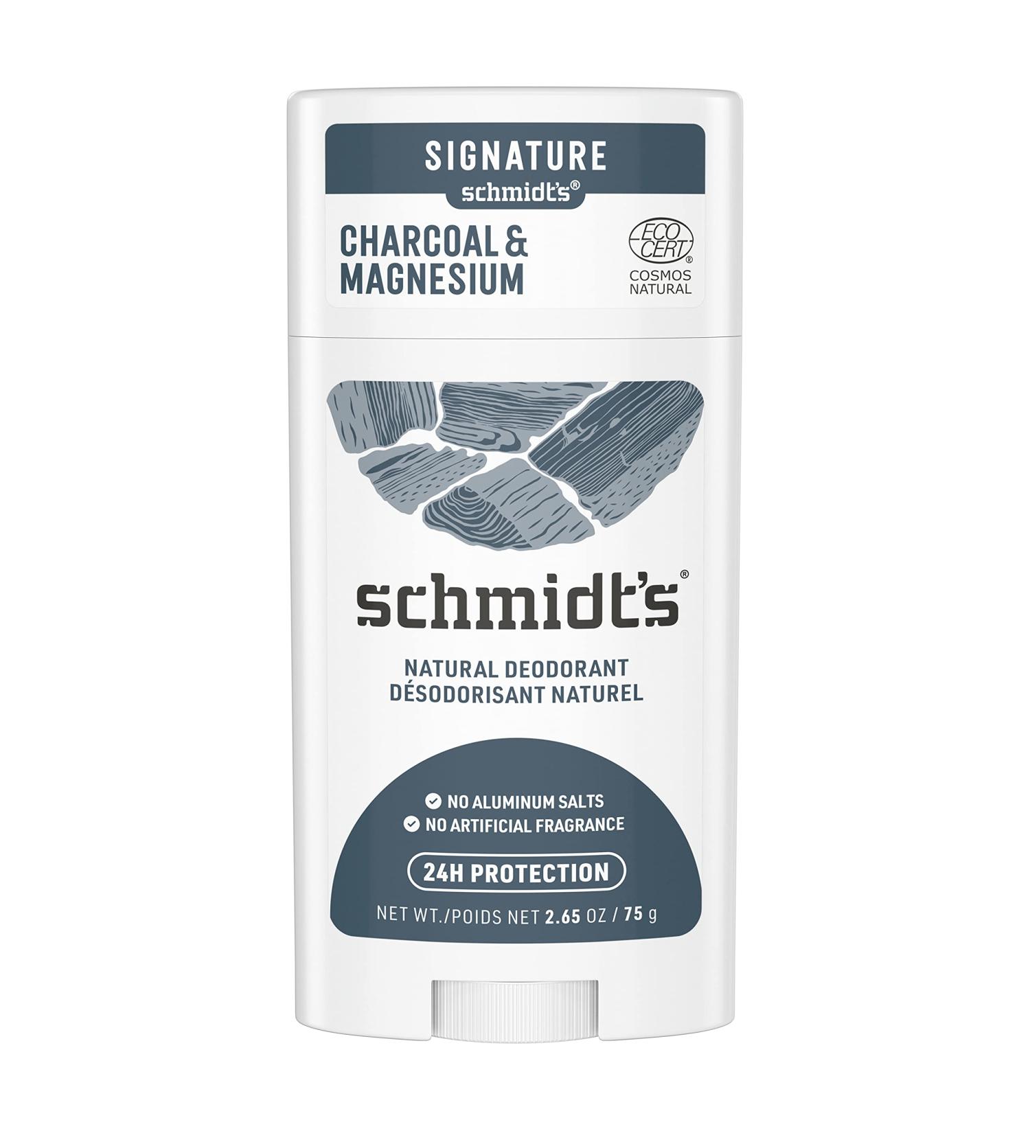 Schmidt's Naturals Charcoal + Magnesium Deodorant | Natural, 2.65 oz - Buy Online on SooperMarket.com