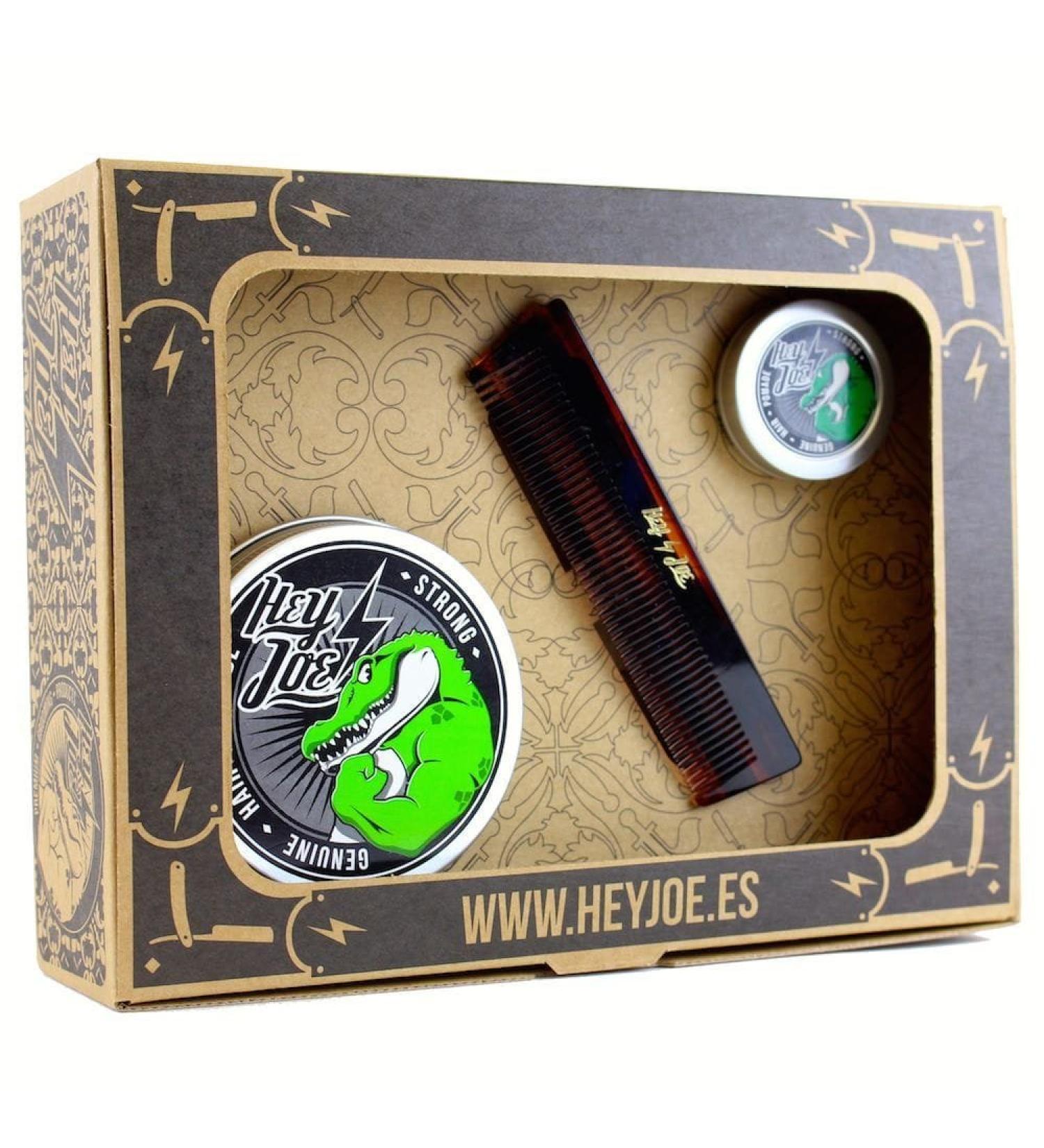 Hey Joe Pomade Survival Kit Strong | Kit Ointment Strong Contains The Ointment 100 ml. 15 ml. and Our Pocket Comb Handmade