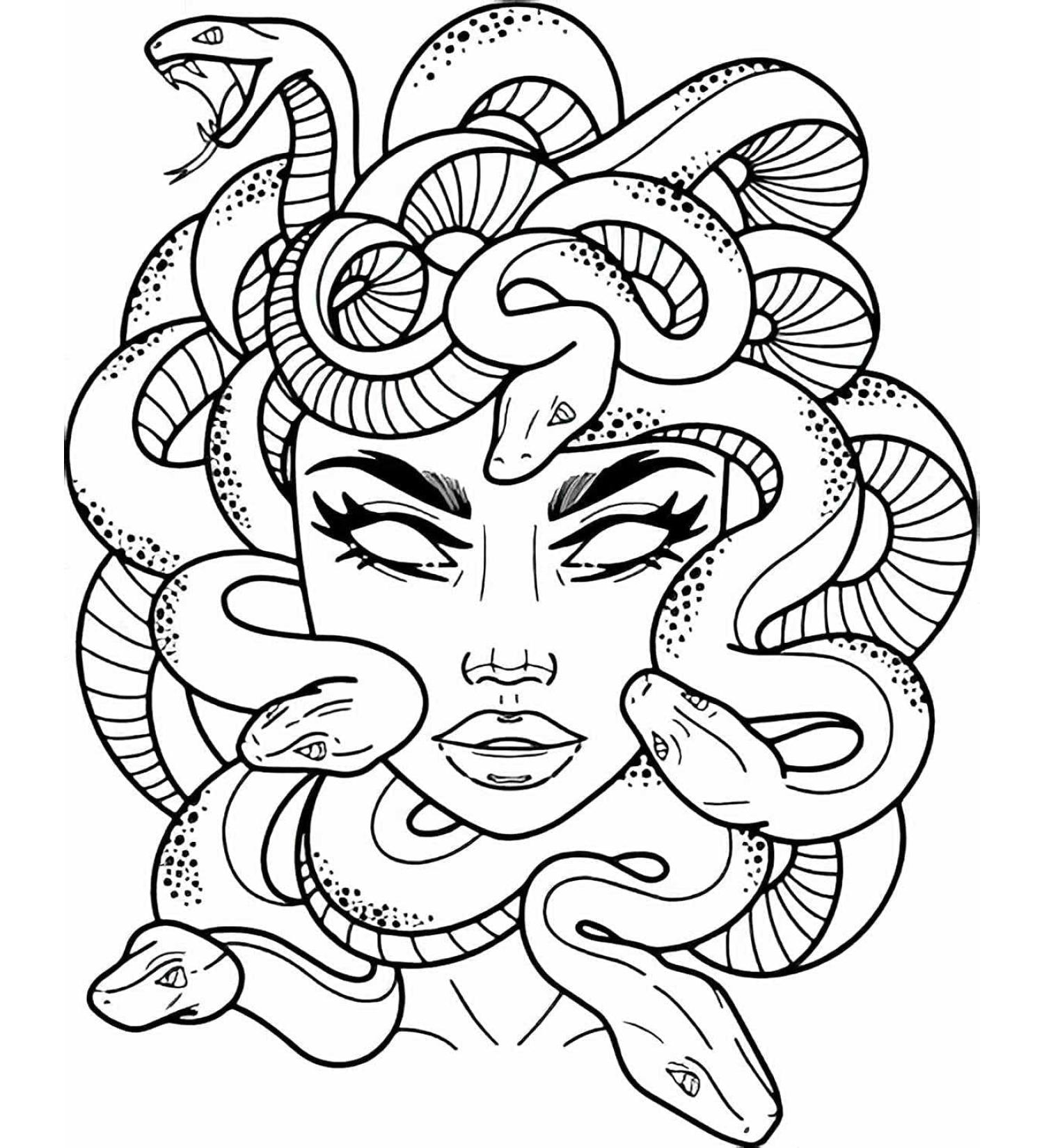 Dopetattoo Medusa Tattoo Temporary Fake Tattoos - 6 Sheets for Women, Men, Children, Boys, and Girls - Buy Online on SooperMarket.com