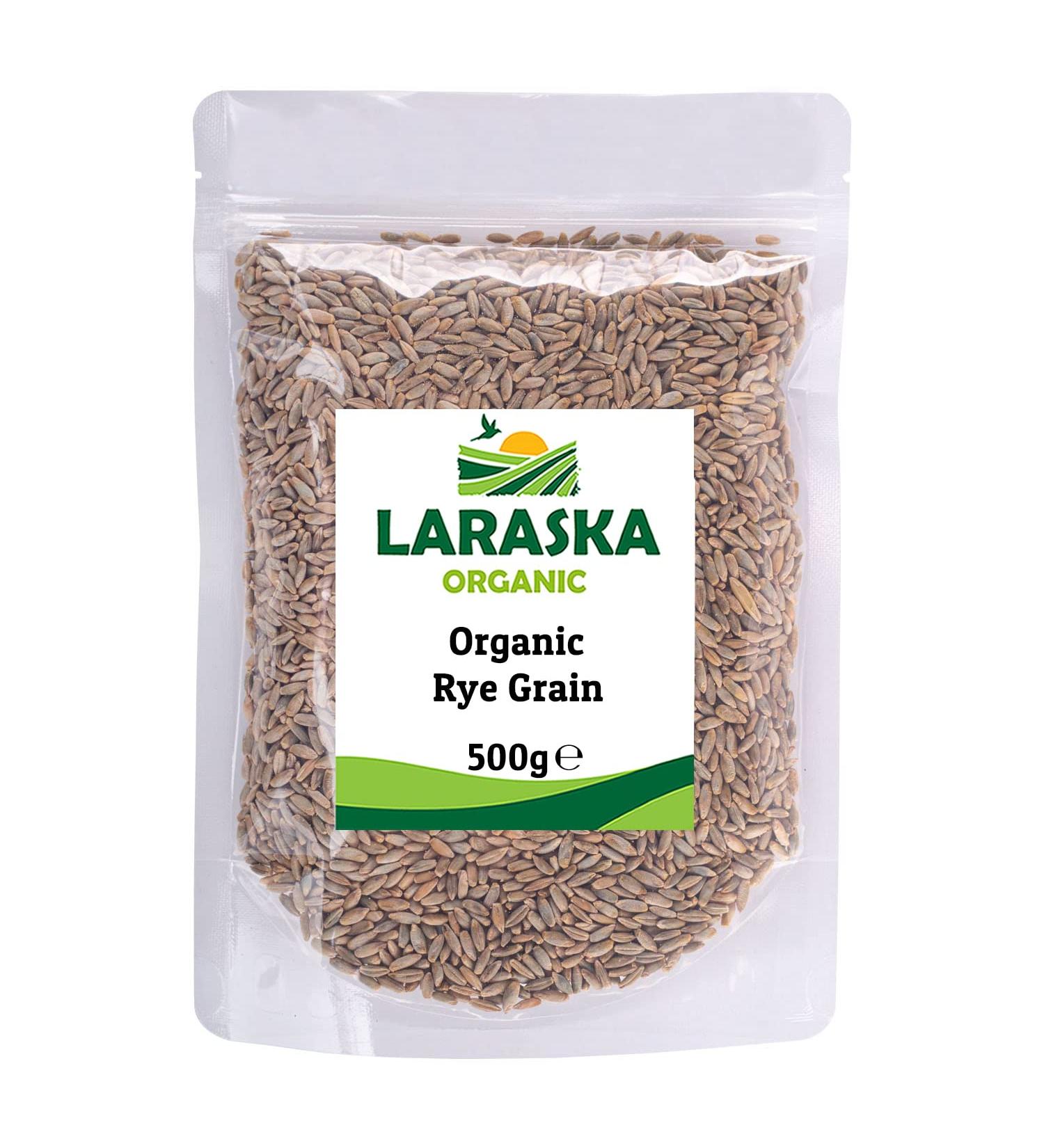 Organic Rye Berries 500g - Perfect for Baking - Certified Organic - Buy Online on SooperMarket.com