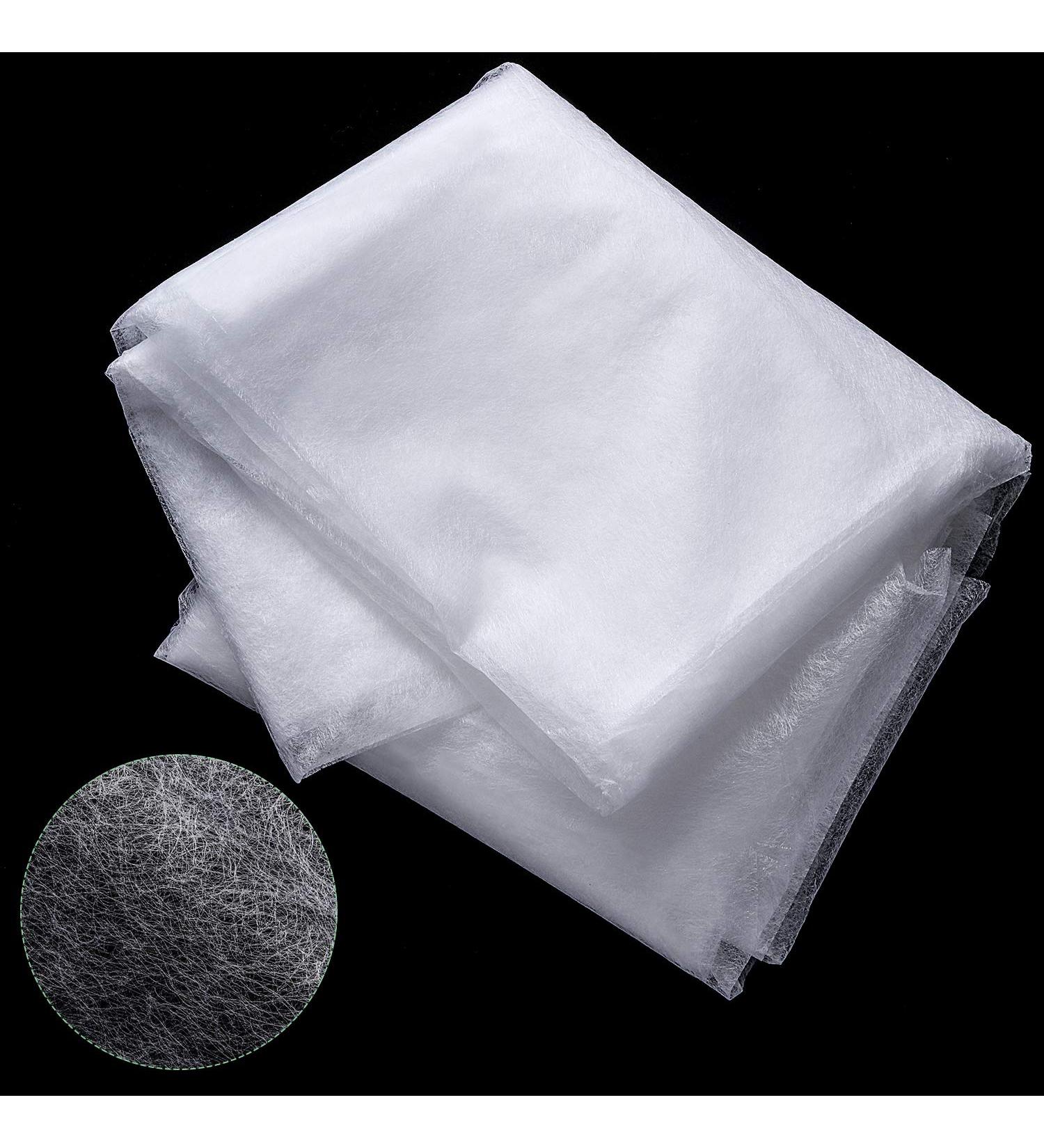 Double Sided Fusible Non Woven Interfacing Webbing - 3 Piece Set | Lightweight White Interfacing Fabric - 59 x 78.74 | Ideal for DIY Craft Making - Buy Online on SooperMarket.com