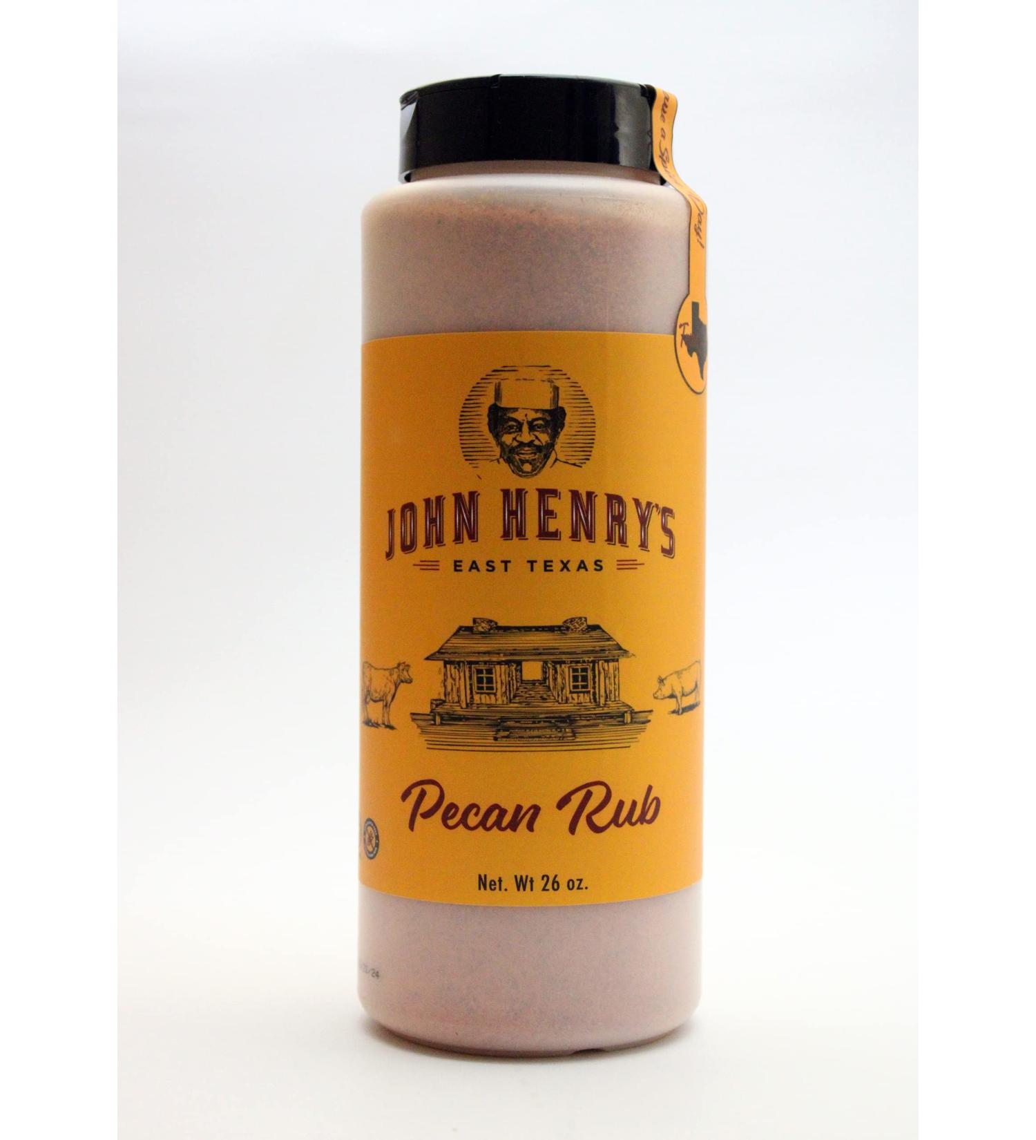 John Henry's Texas Size Pecan Rub BBQ Seasoning - 26 Ounce