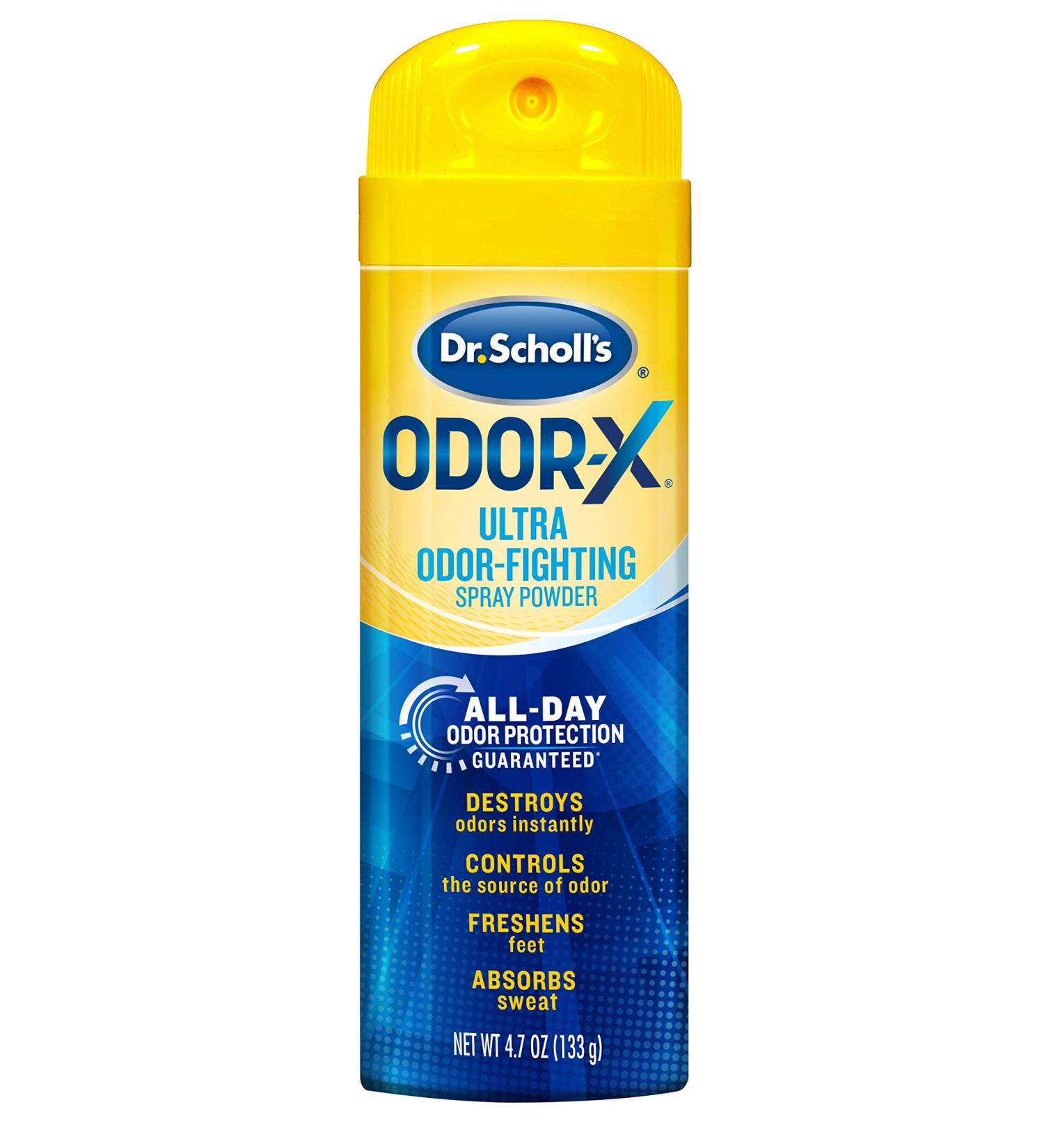Dr. Scholl's Odor-X Spray-Powder (4.7 oz) | All-Day Odor Protection & Sweat Absorption - Buy Online on SooperMarket.com